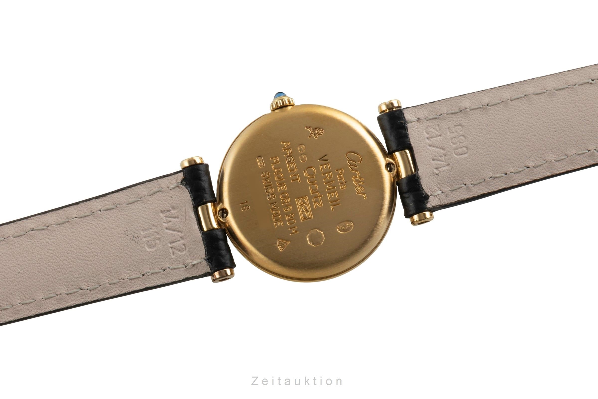 Cartier Vermeil argento dorato quarzo orologio da donna  [2600498]