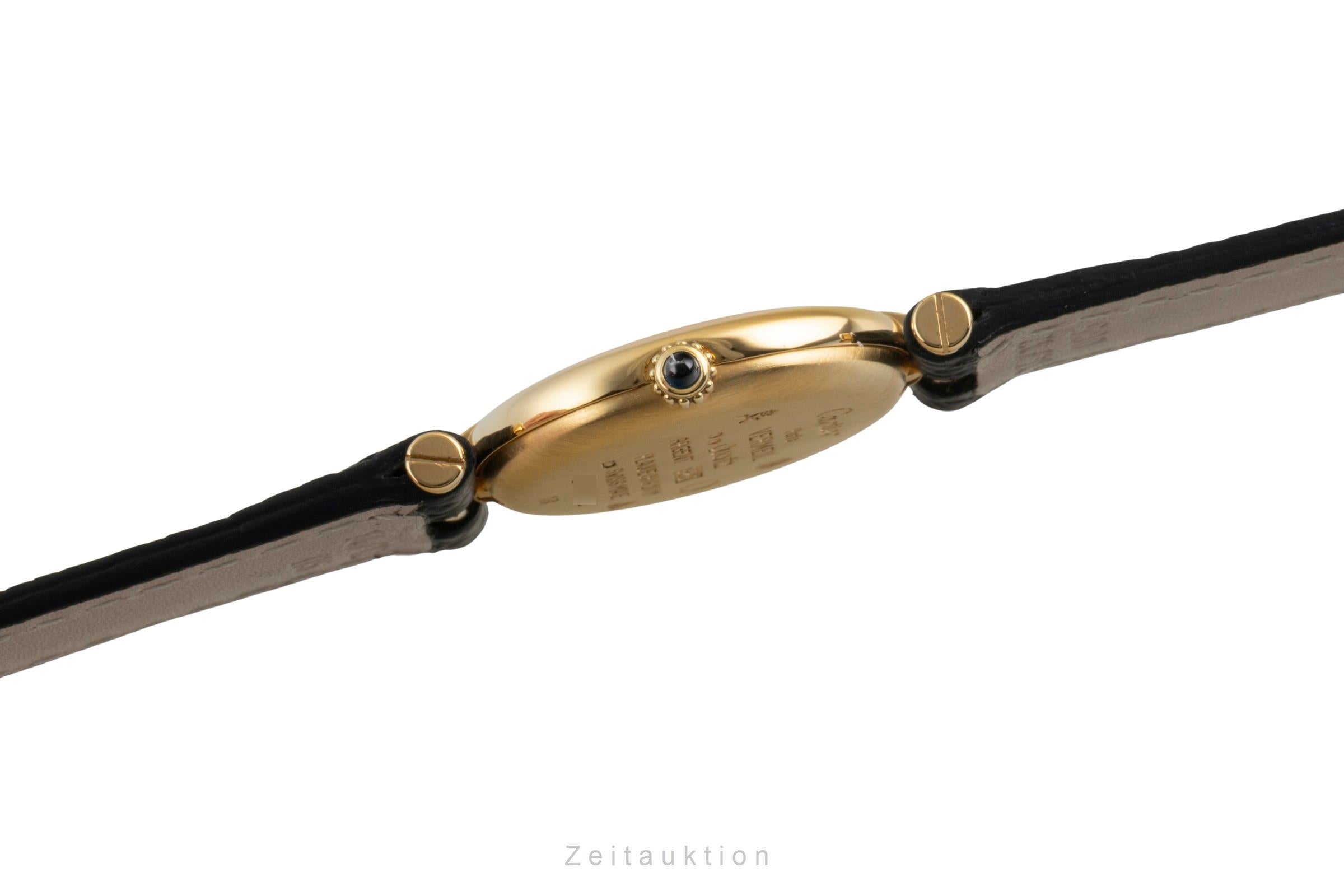 Cartier Vermeil argento dorato quarzo orologio da donna  [2600498]