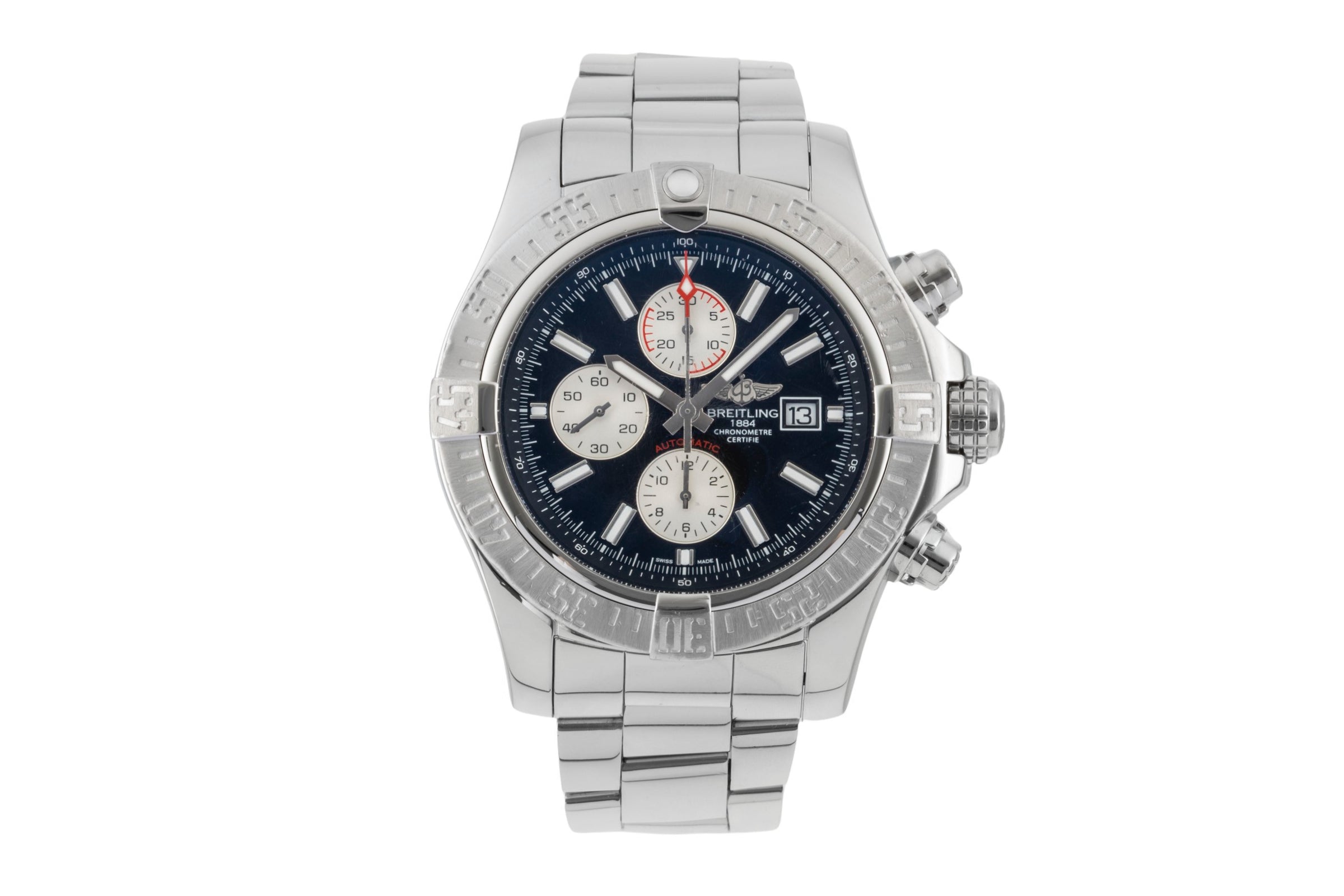 Breitling Super Avenger chronograph steel automatic men's watch A13371  [2600499]