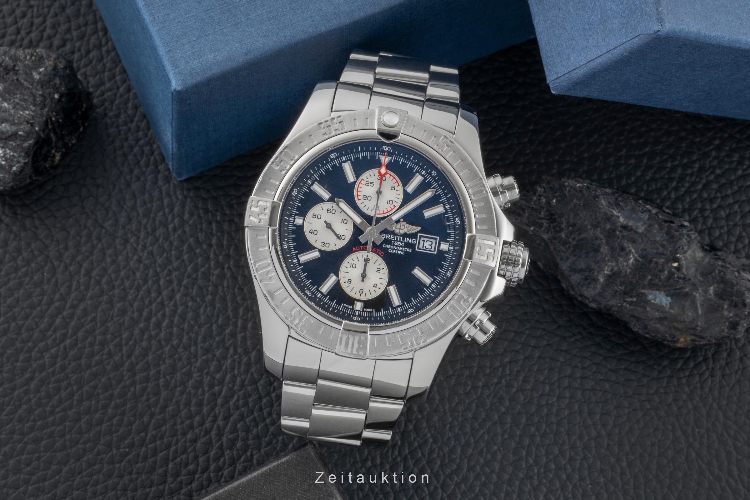 Breitling Super Avenger chronograph steel automatic men's watch A13371  [2600499]