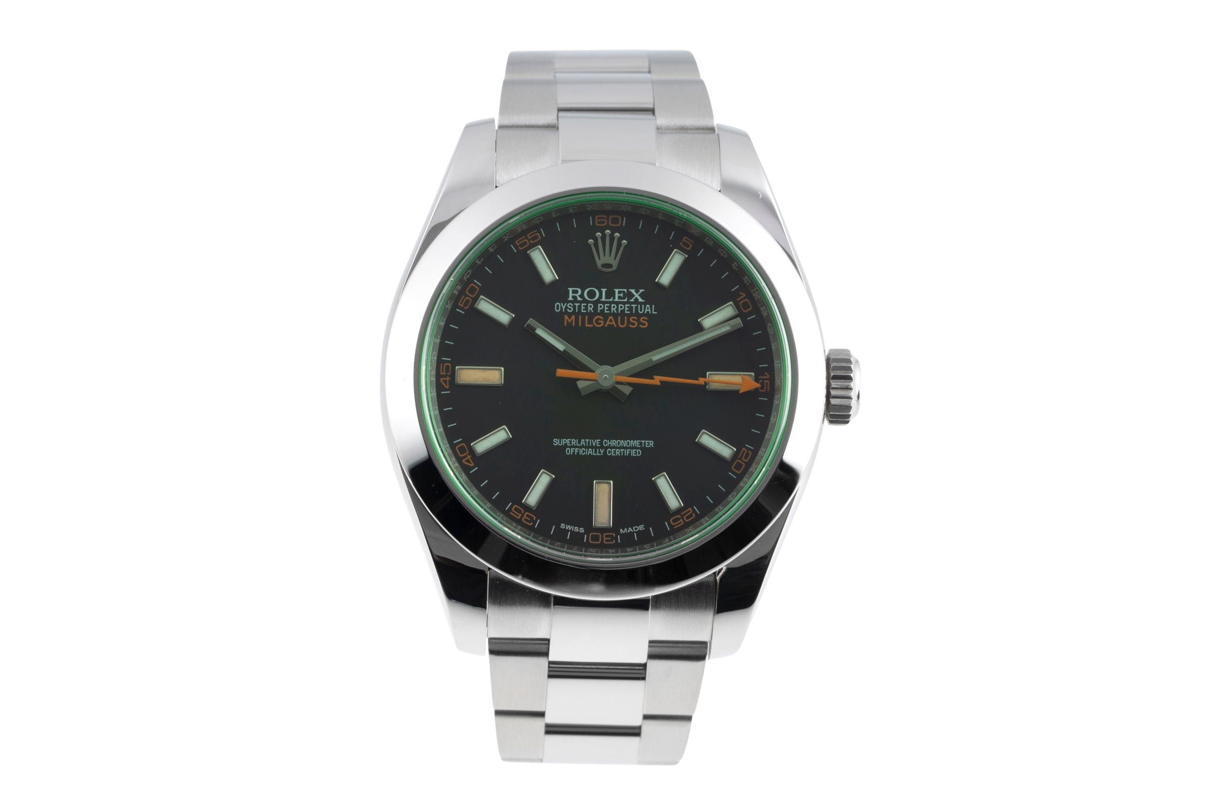 Rolex Milgauss steel automatic men's watch 116400GV  [2600501]