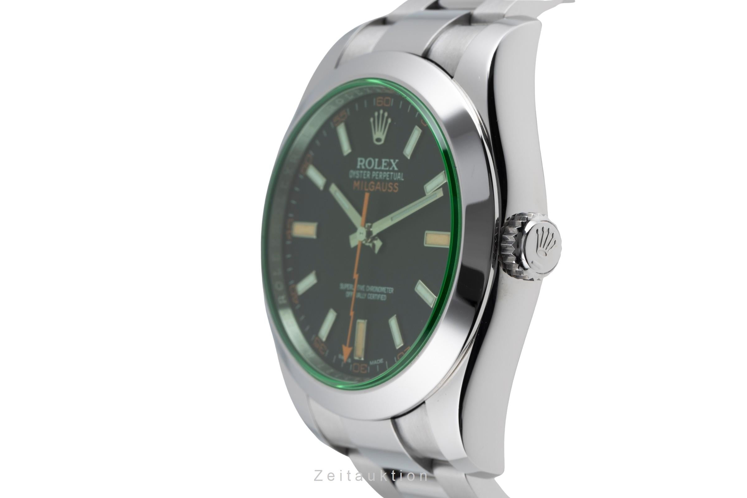 Rolex Milgauss steel automatic men's watch 116400GV  [2600501]