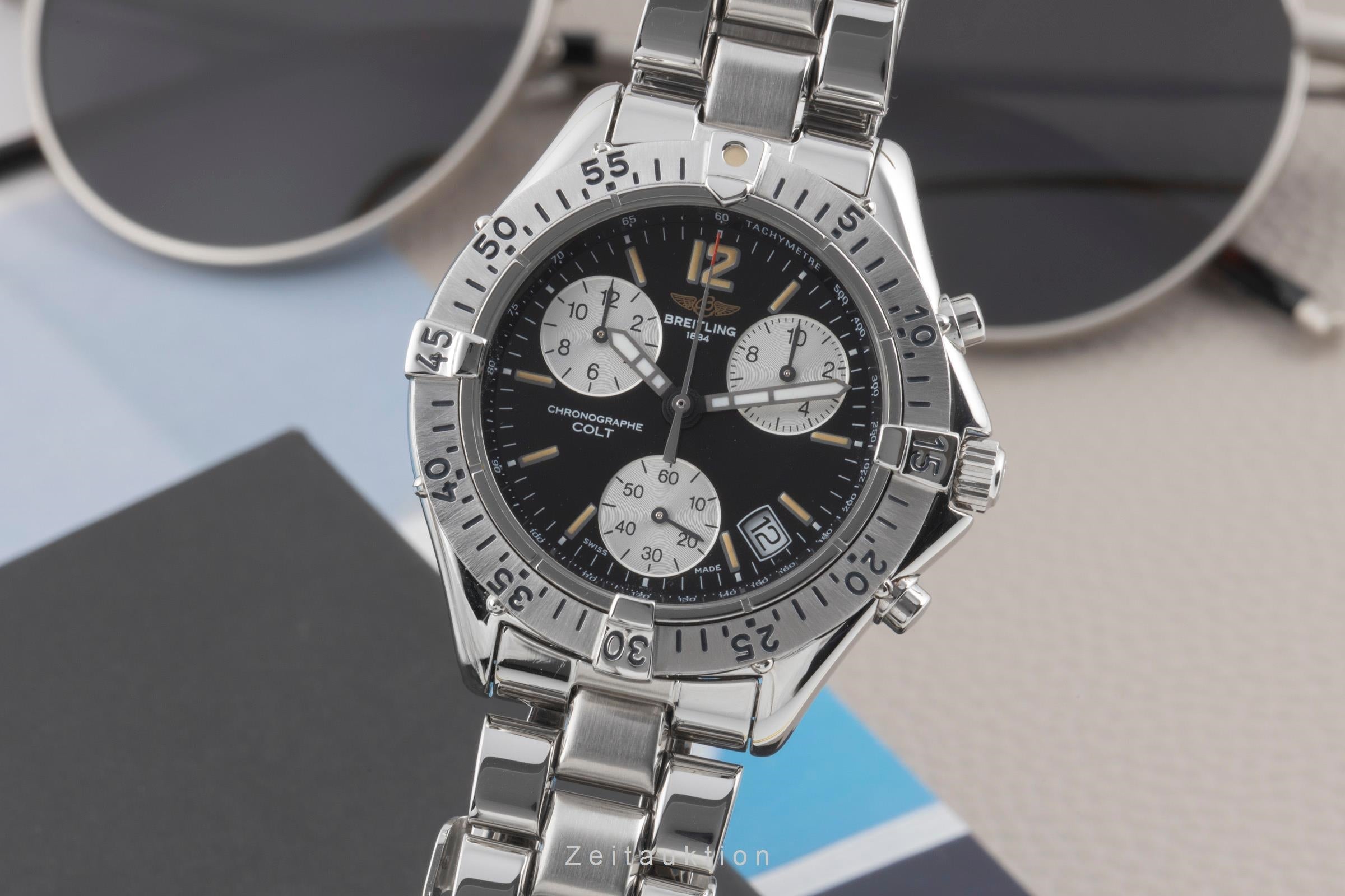 Breitling Colt Chronograph  chronograph steel quartz men's watch A53035  [2600503]