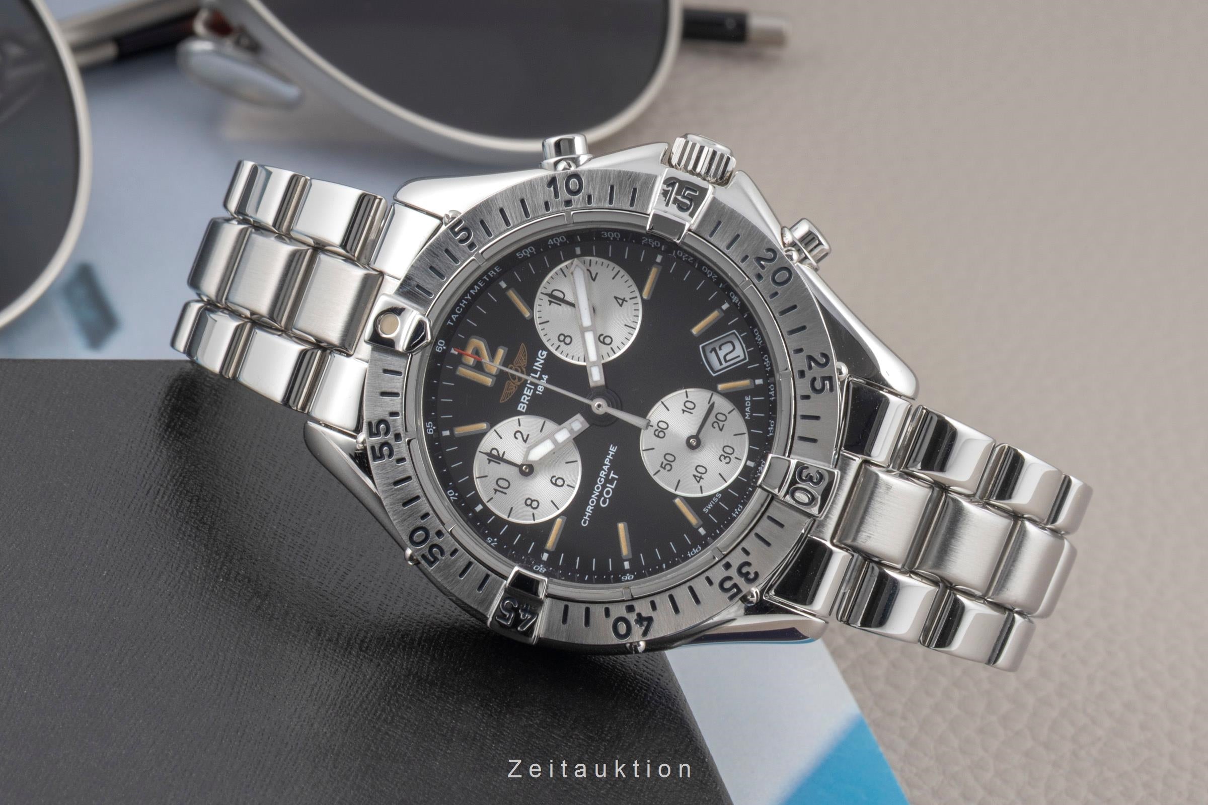 Breitling Colt Chronograph  chronograph steel quartz men's watch A53035  [2600503]