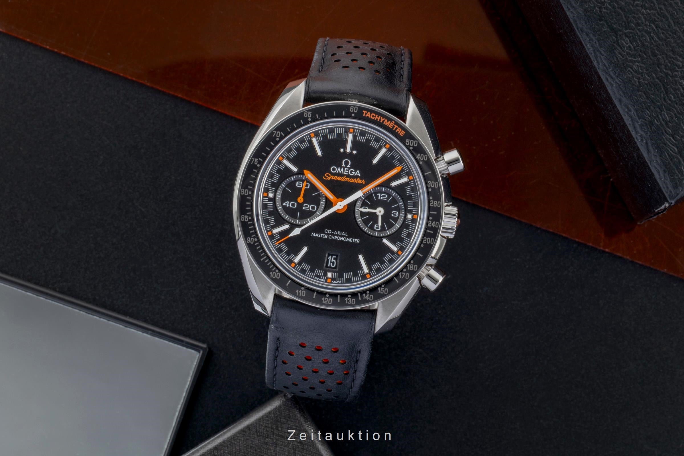 Omega Speedmaster Racing chronograph steel automatic men's watch 329.32.44.51.01.001 LP: 10100EUR  [2600505]