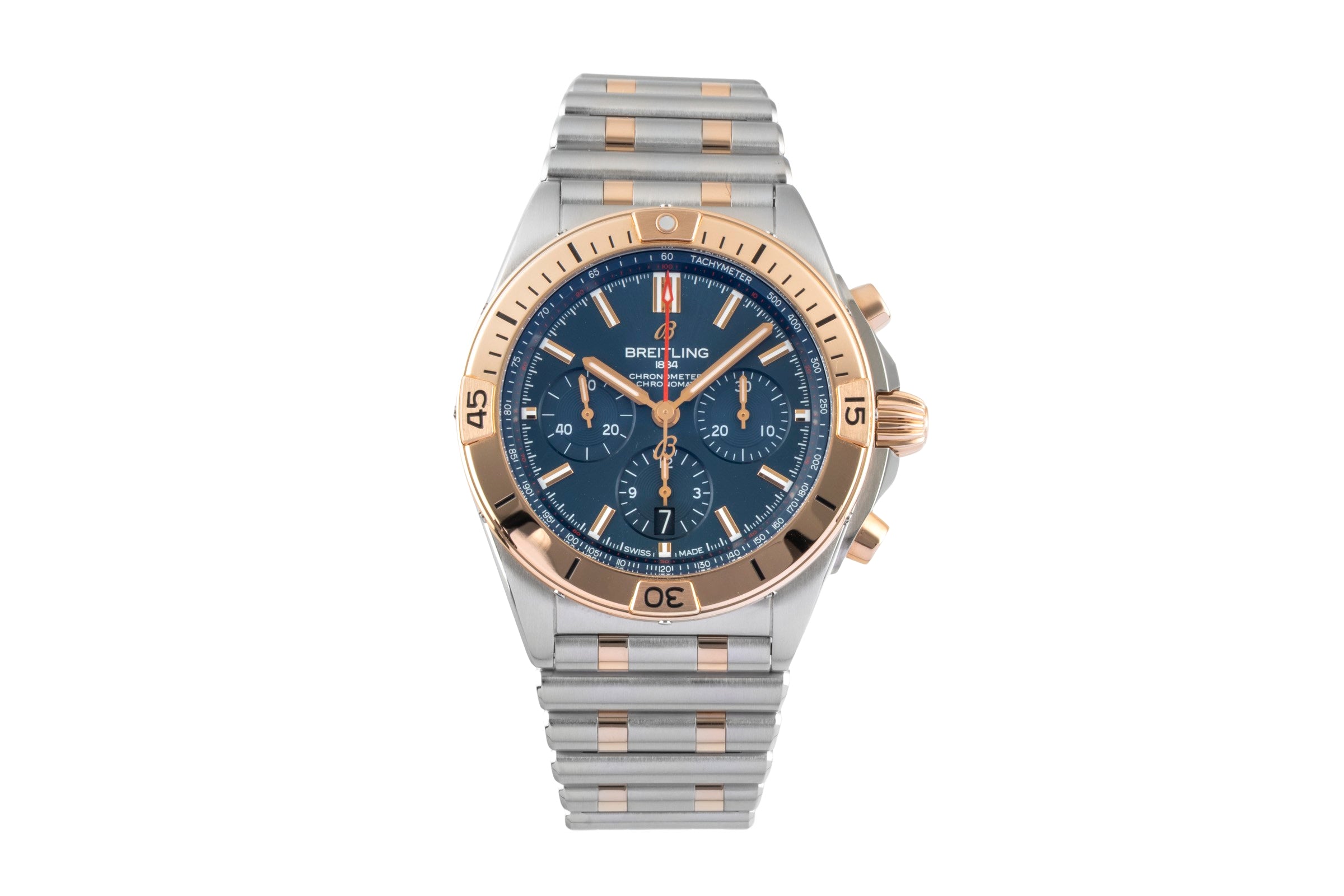 Breitling Chronomat chronograph steel / gold automatic men's watch UB0134101C1U1 LP: 14200EUR  [2600506]