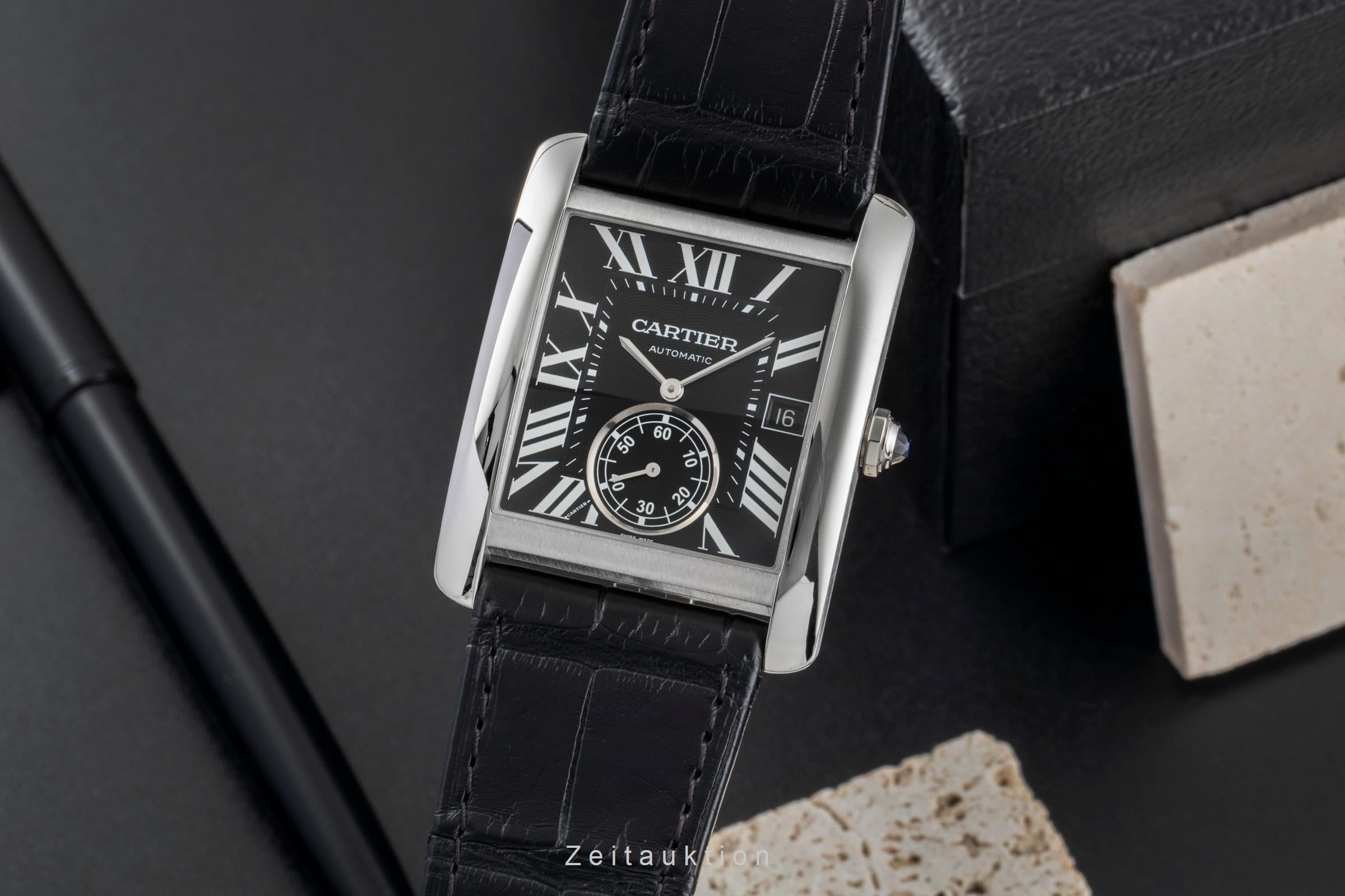 Cartier Tank MC Automatik Edelstahl Herrenuhr Ref. W5330004 [2600508]