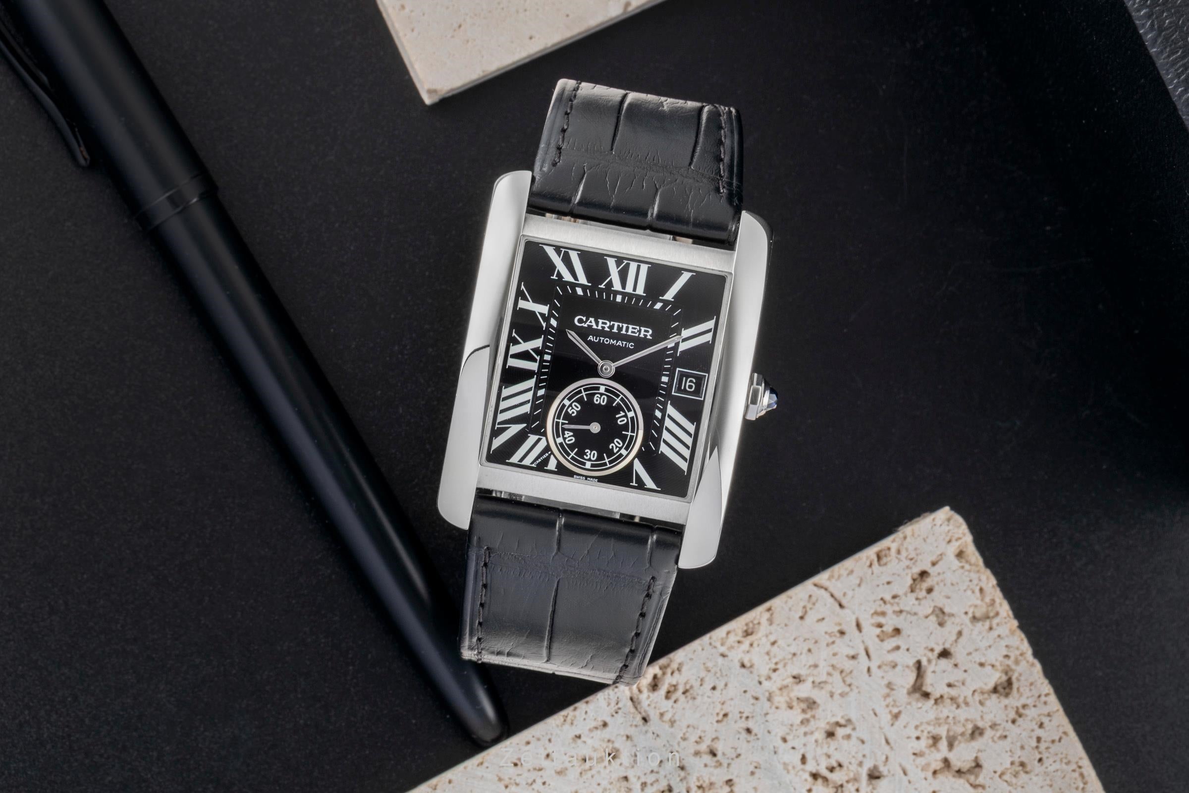 Cartier Tank MC Automatik Edelstahl Herrenuhr Ref. W5330004 [2600508]