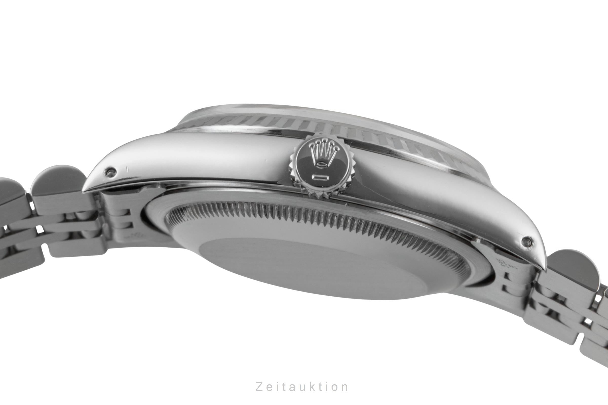 Rolex Datejust 36 White Dial Stahl Weissgold Automatik Jubilee Ref 16234 L-Serie [2600509]