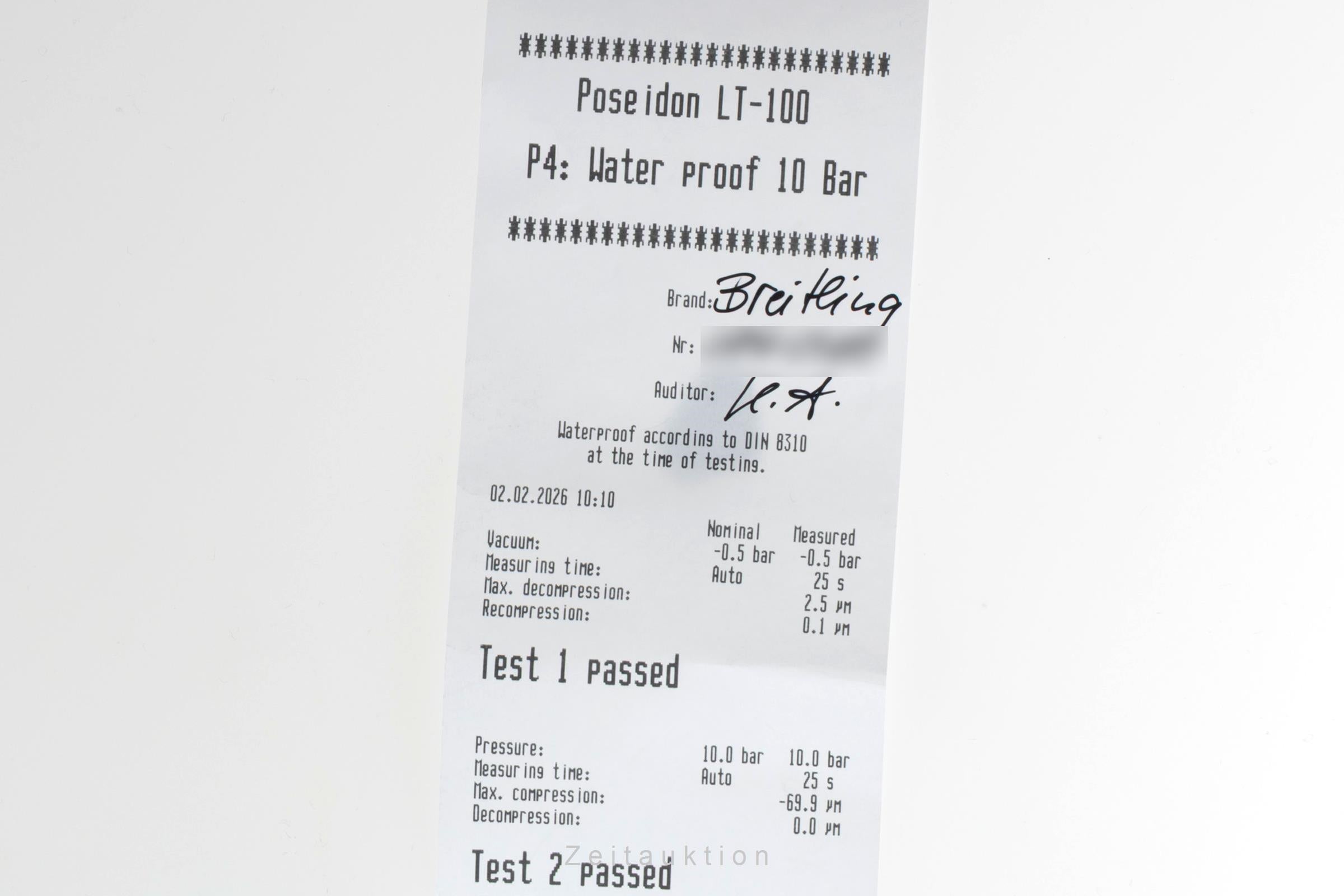 Breitling Superocean Chronograph chronograph steel automatic men's watch A13312 LP: 9100EUR  [2600510]