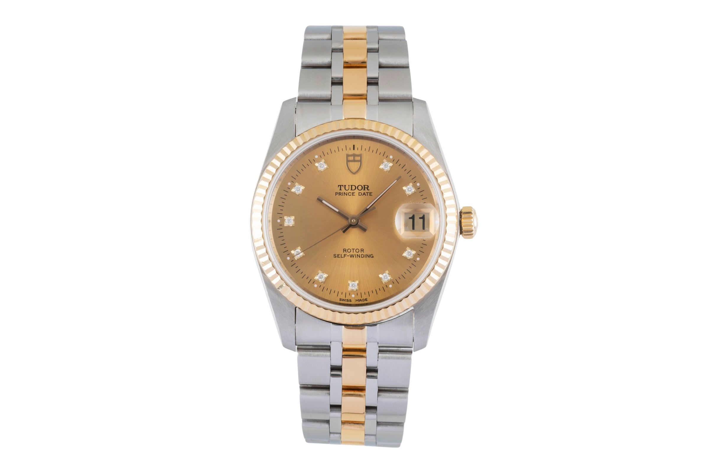 Tudor Prince Date steel / gold automatic men's watch 74033  [2600514]