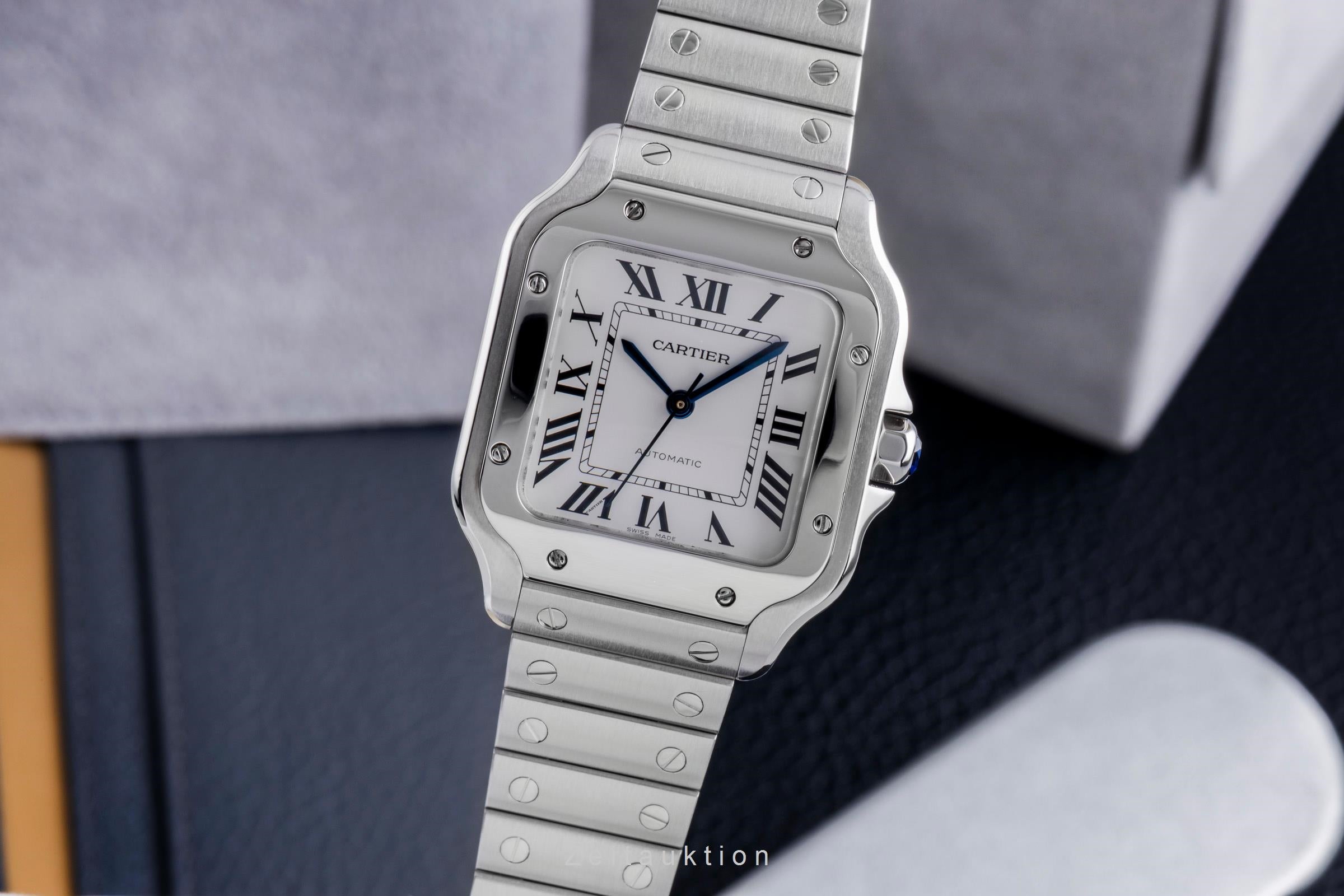 Cartier Santos acier automatique montre pour hommes WSSA0010 LP: 8050EUR  [2600519]