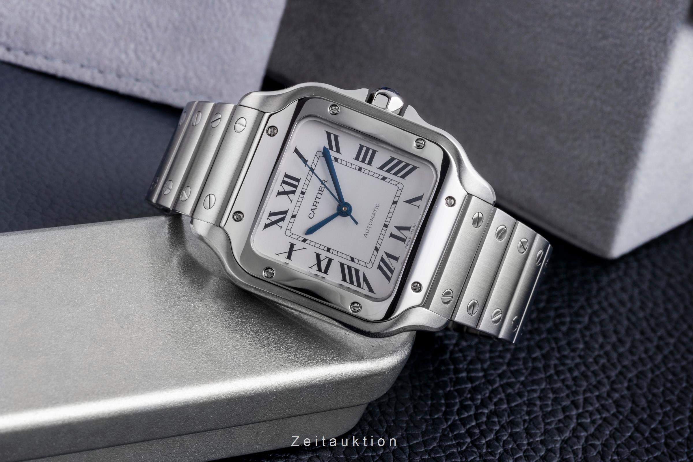 Cartier Santos acier automatique montre pour hommes WSSA0010 LP: 8050EUR  [2600519]