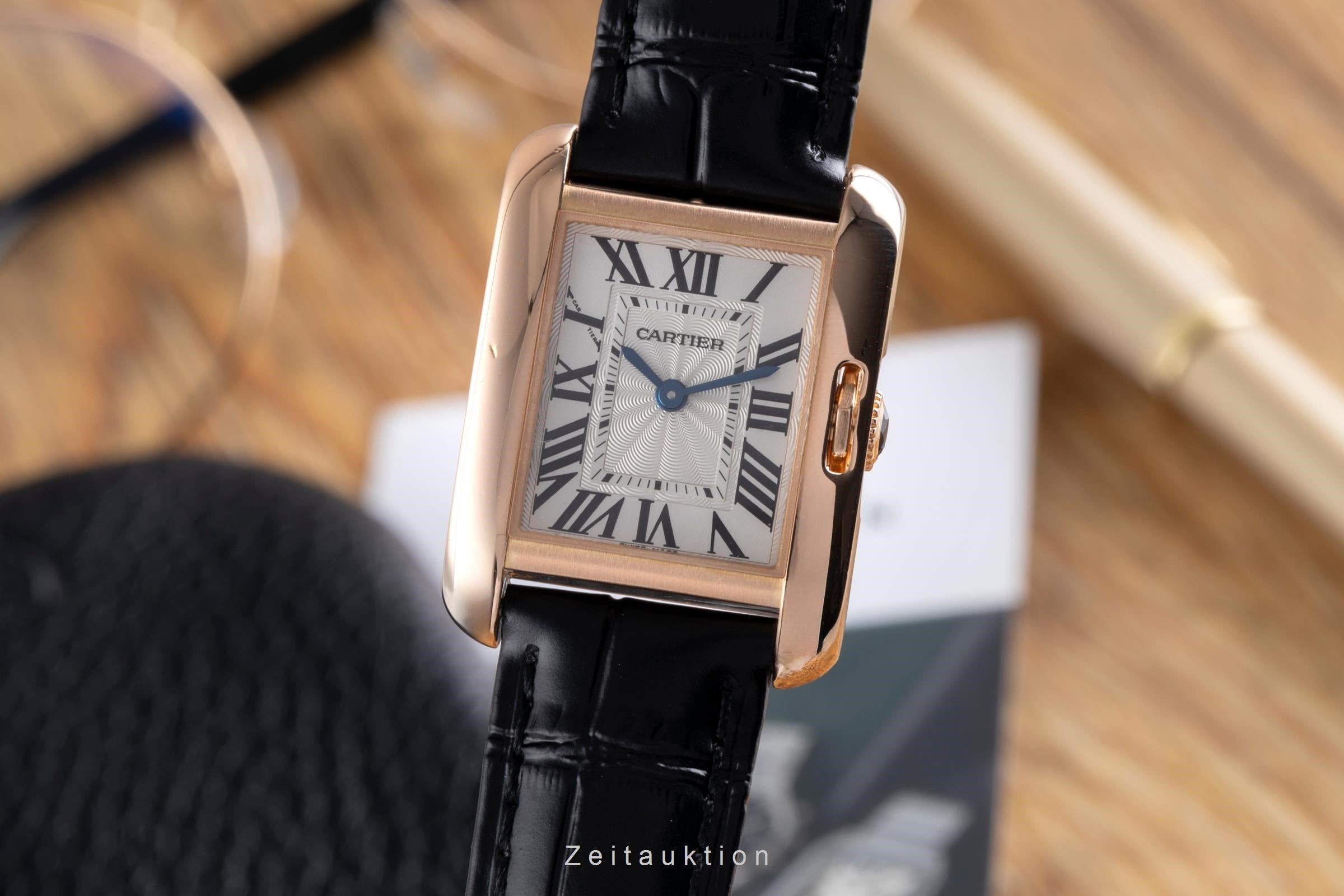 Cartier Tank 18 ct red gold quartz women's watch W5310027  [2600520]