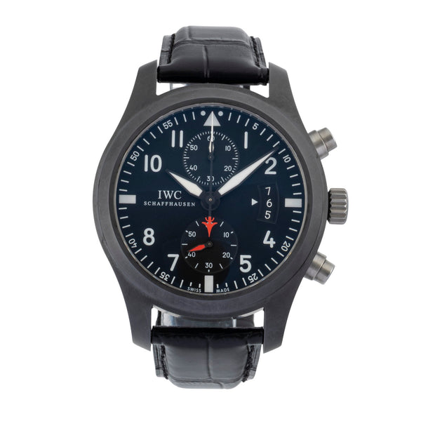 IIWC Pilot Chronograph Top Gun Keramik Automatik Herrenuhr Ref. IW388001 B&P [2600521]