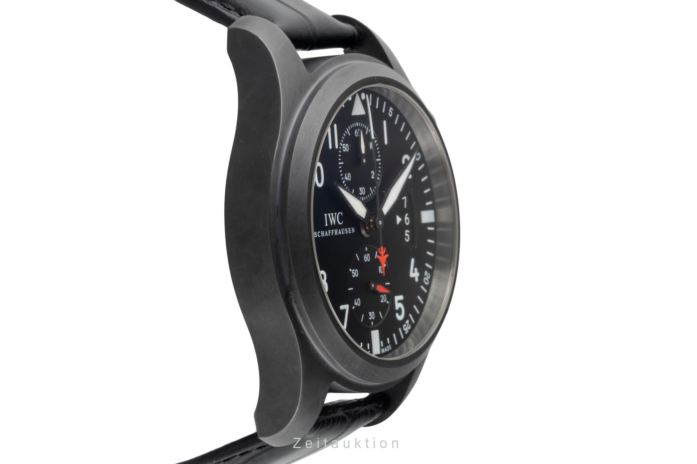 IIWC Pilot Chronograph Top Gun Keramik Automatik Herrenuhr Ref. IW388001 B&P [2600521]