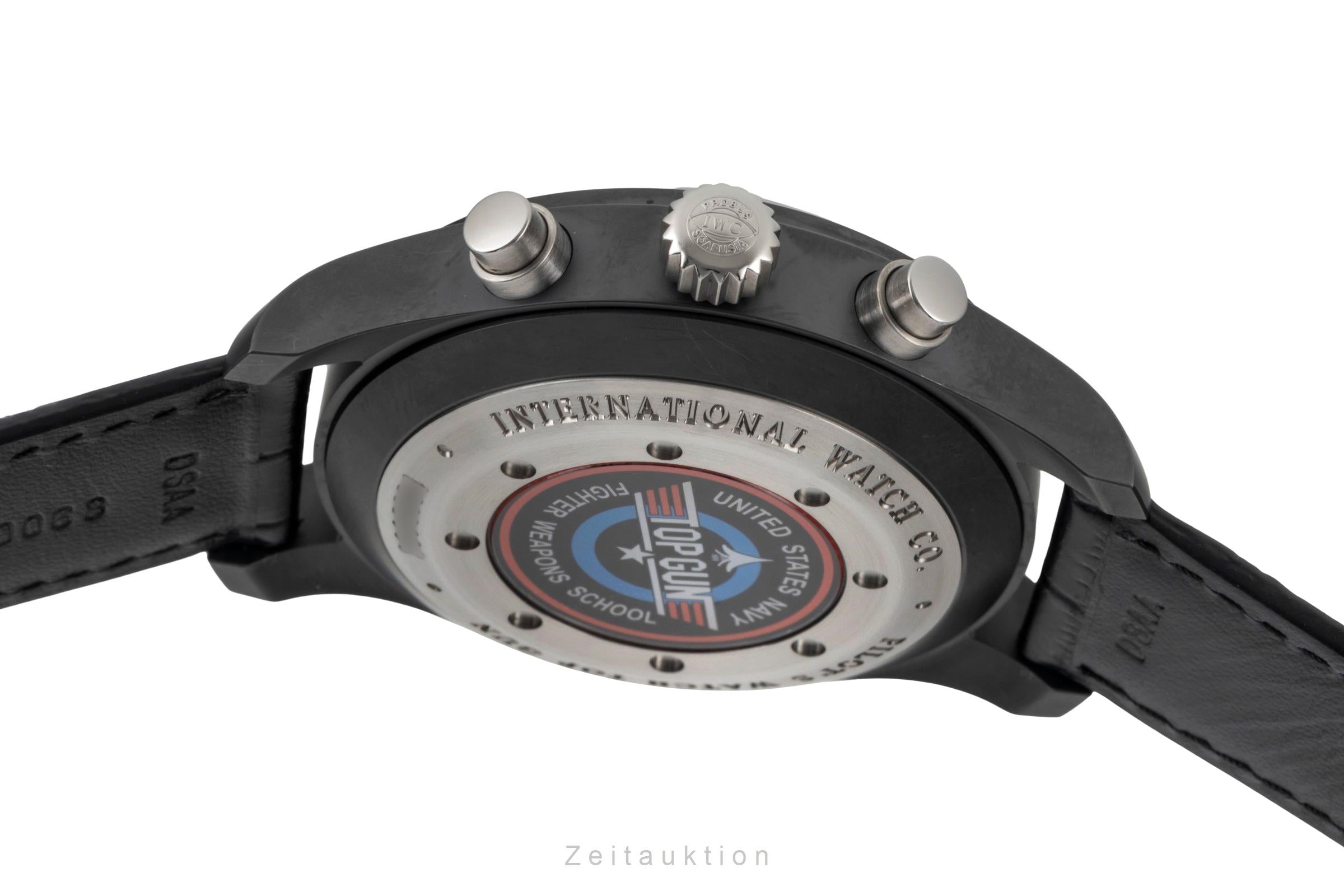IIWC Pilot Chronograph Top Gun Keramik Automatik Herrenuhr Ref. IW388001 B&P [2600521]