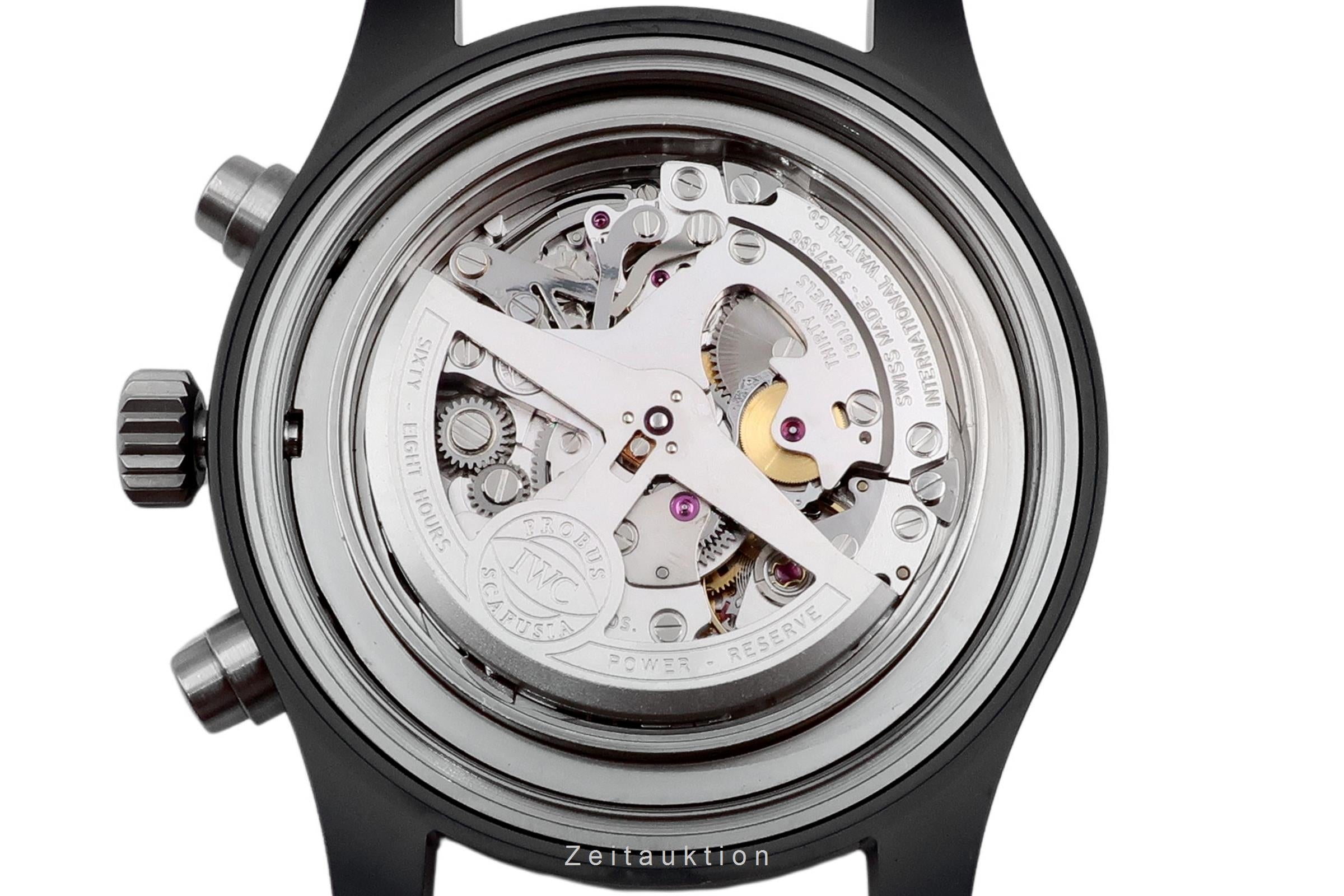 IIWC Pilot Chronograph Top Gun Keramik Automatik Herrenuhr Ref. IW388001 B&P [2600521]