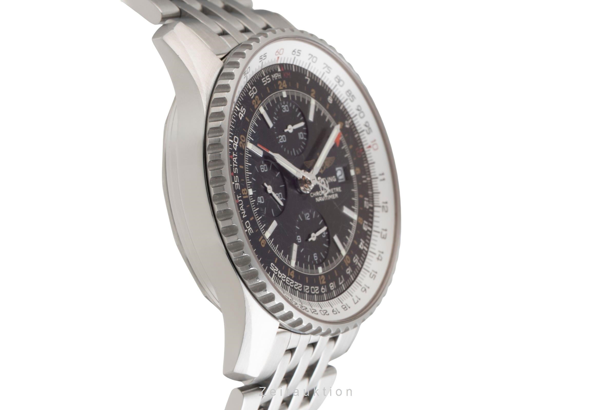 Breitling Navitimer World Chronograph Stahl Automatik Ref. A24322 B&P 2006 [2600524]