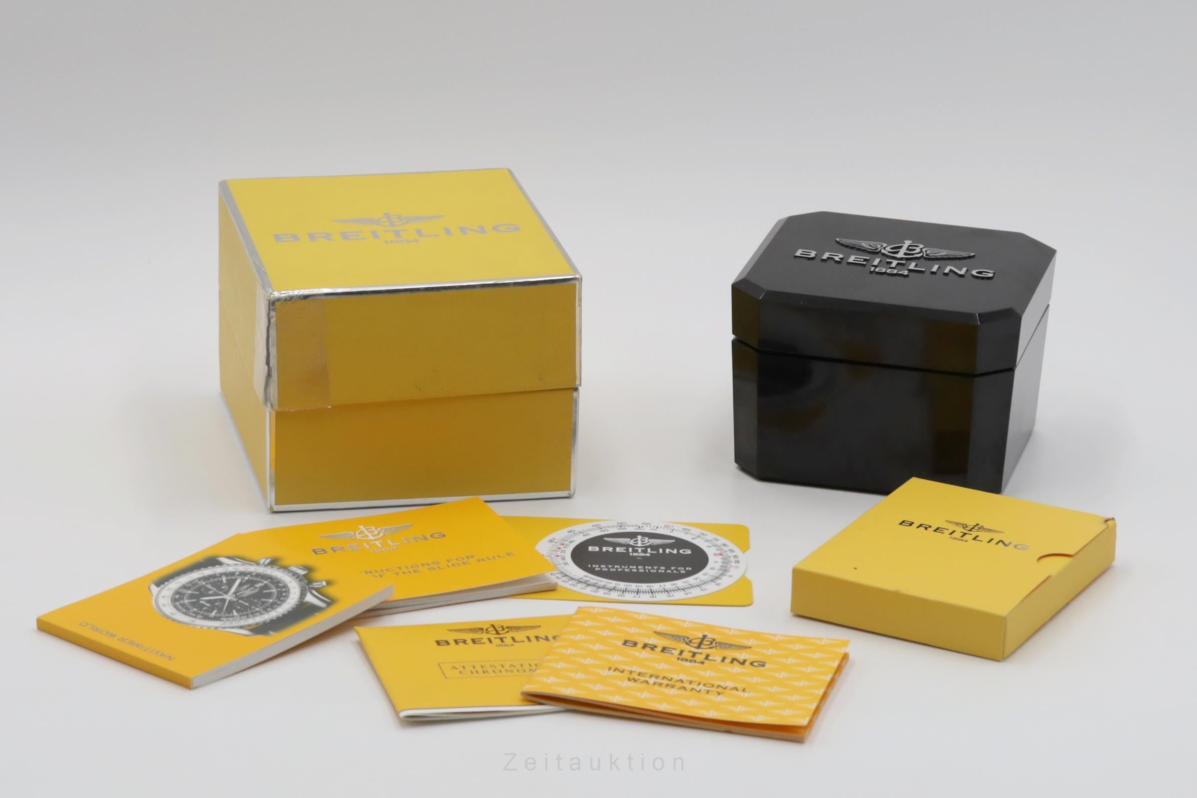 Breitling Navitimer World Chronograph Stahl Automatik Ref. A24322 B&P 2006 [2600524]