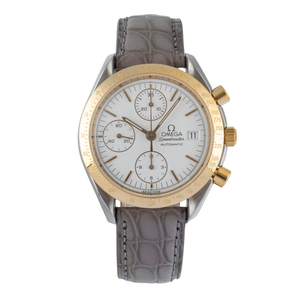 Omega Speedmaster Date chronograph steel / gold automatic men's watch 3311.20 LP: 8200EUR  [2600526]