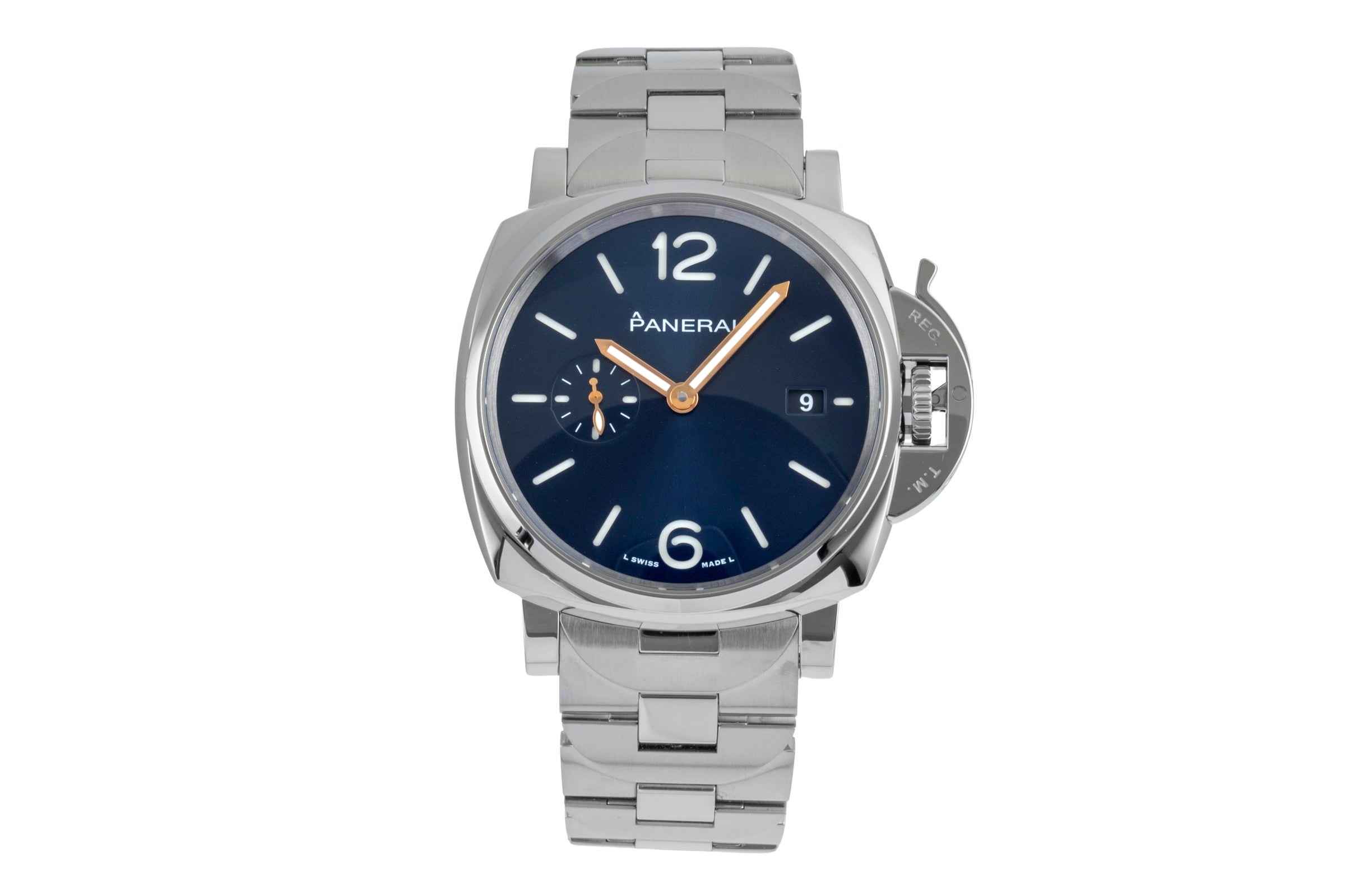Panerai Luminor  steel automatic men's watch PAM01124 LP: 8200EUR  [2600528]