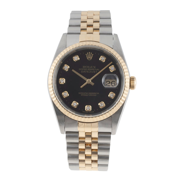 Rolex Datejust acier / or  automatique montre pour hommes 16233  [2600533]