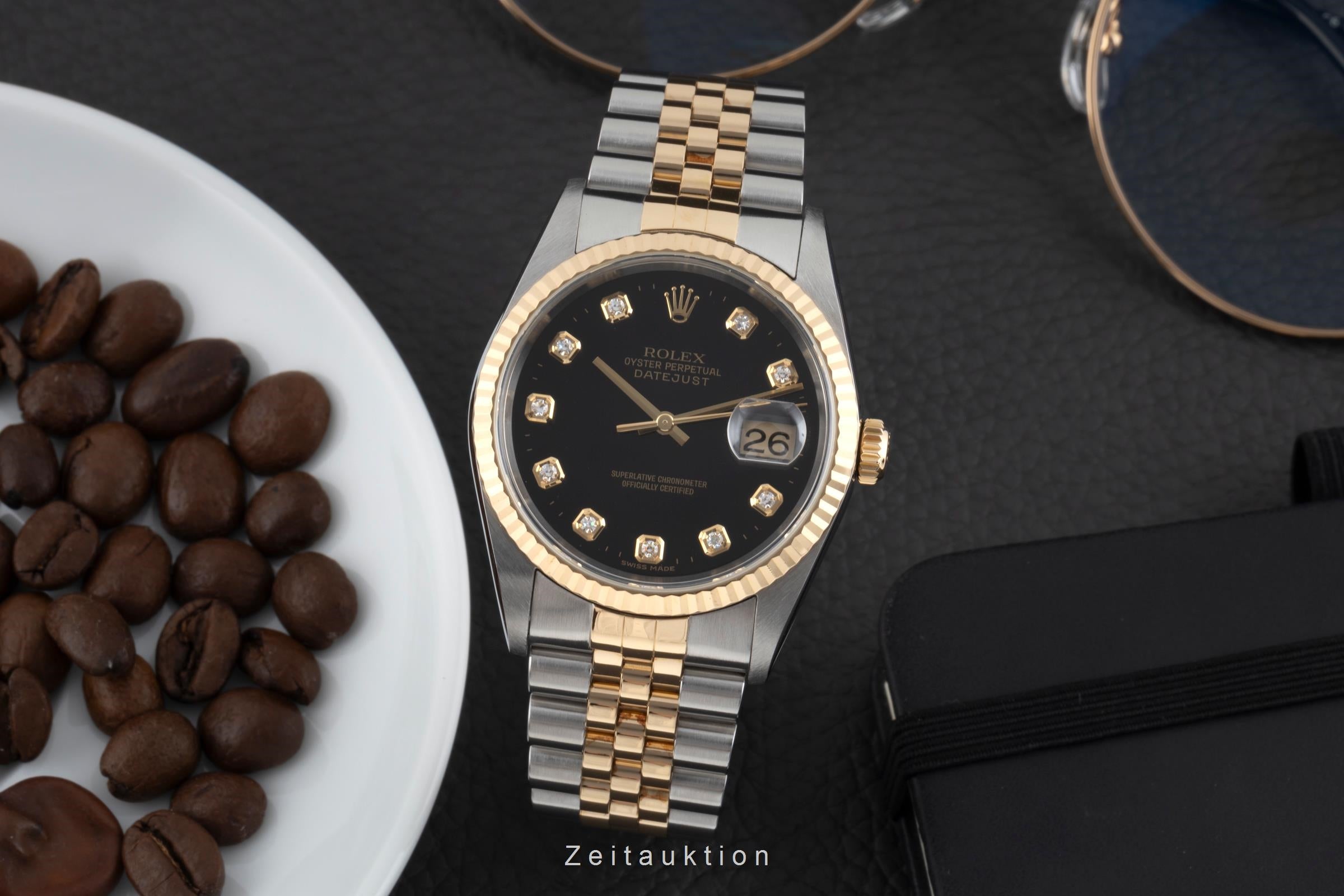 Rolex Datejust acier / or  automatique montre pour hommes 16233  [2600533]