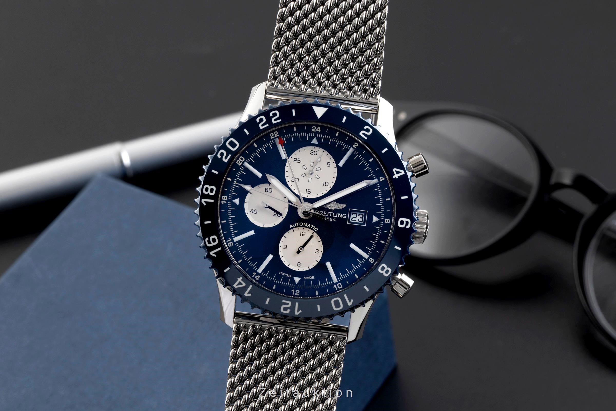 Breitling Chronoliner chronograph steel automatic men's watch Y2431016/C970  [2600536]