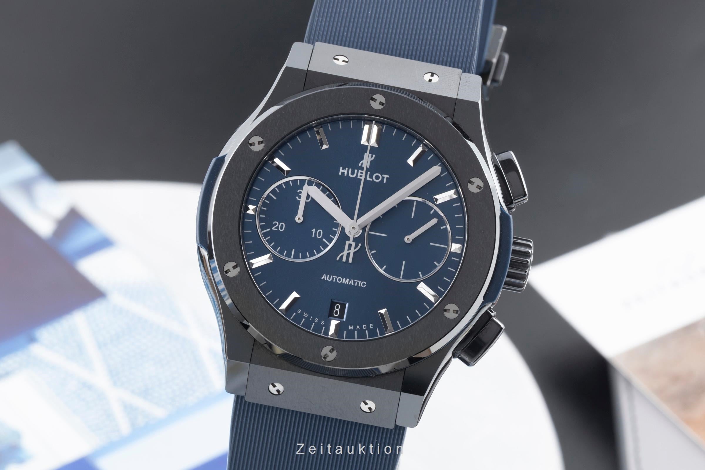 Hublot Classic Fusion chronograph ceramic automatic men's watch 521.CM.7170.RX LP: 13200EUR  [2600537]