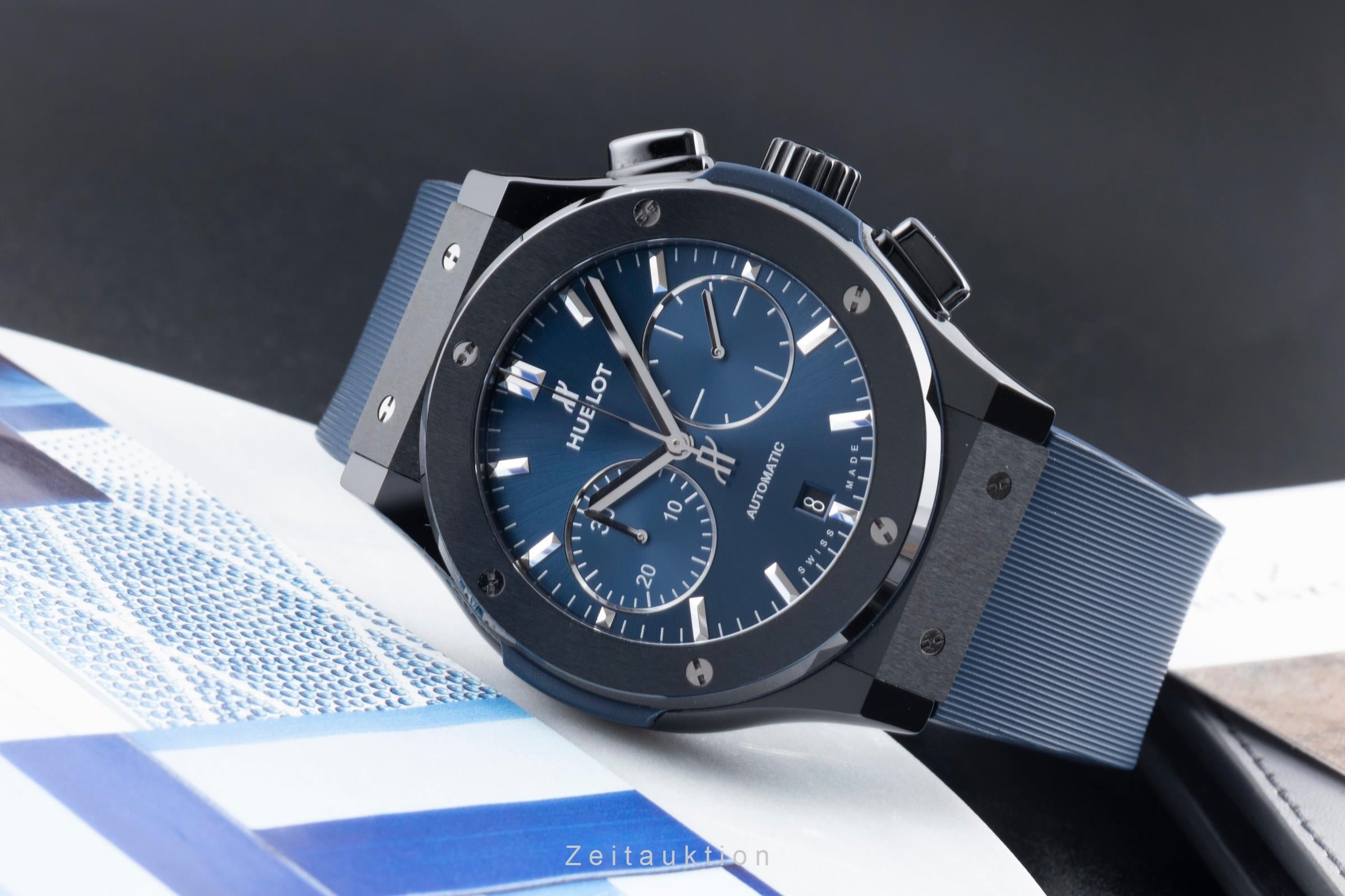 Hublot Classic Fusion chronograph ceramic automatic men's watch 521.CM.7170.RX LP: 13200EUR  [2600537]