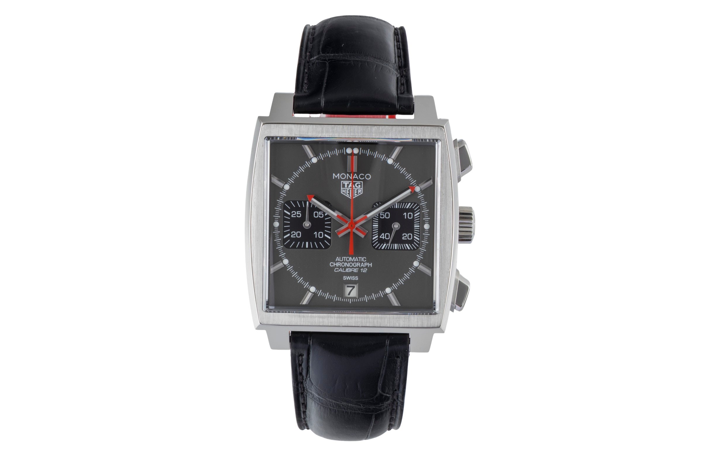 Tag Heuer Monaco chronograph steel automatic men's watch CAW211J.FC6476 LP: 7900EUR Limited  [2600542]