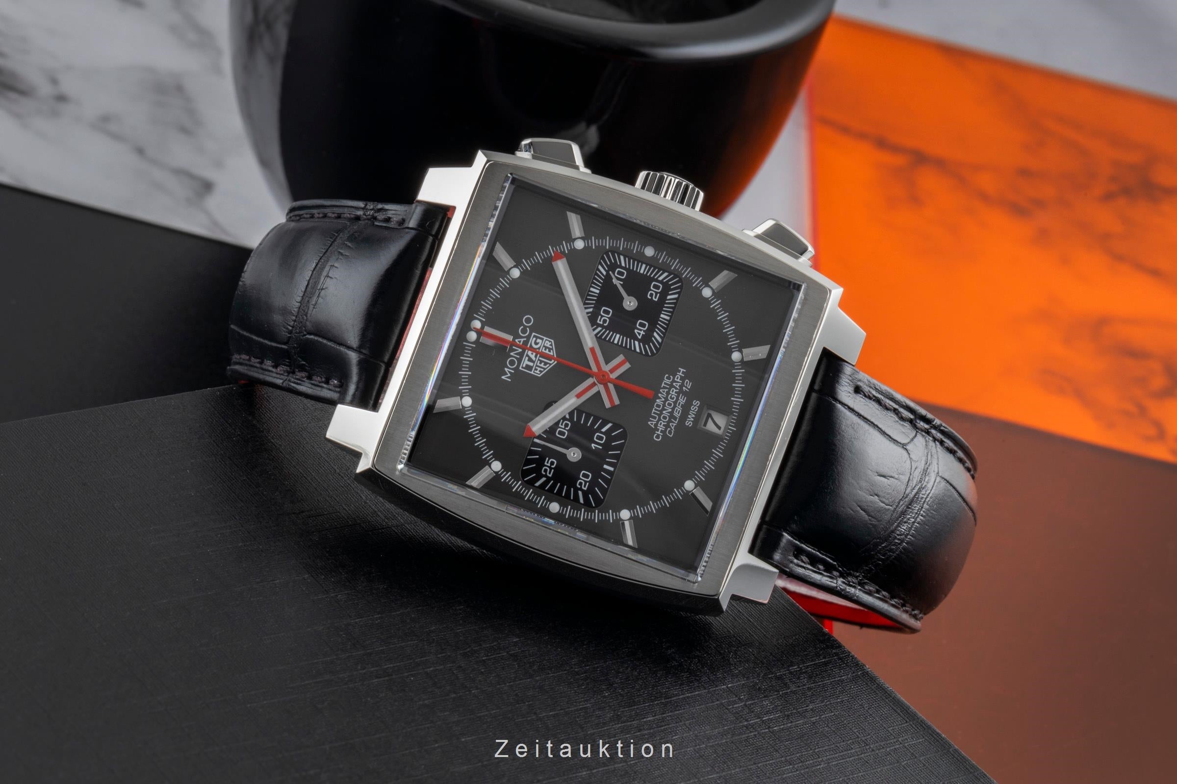 Tag Heuer Monaco chronograph steel automatic men's watch CAW211J.FC6476 LP: 7900EUR Limited  [2600542]