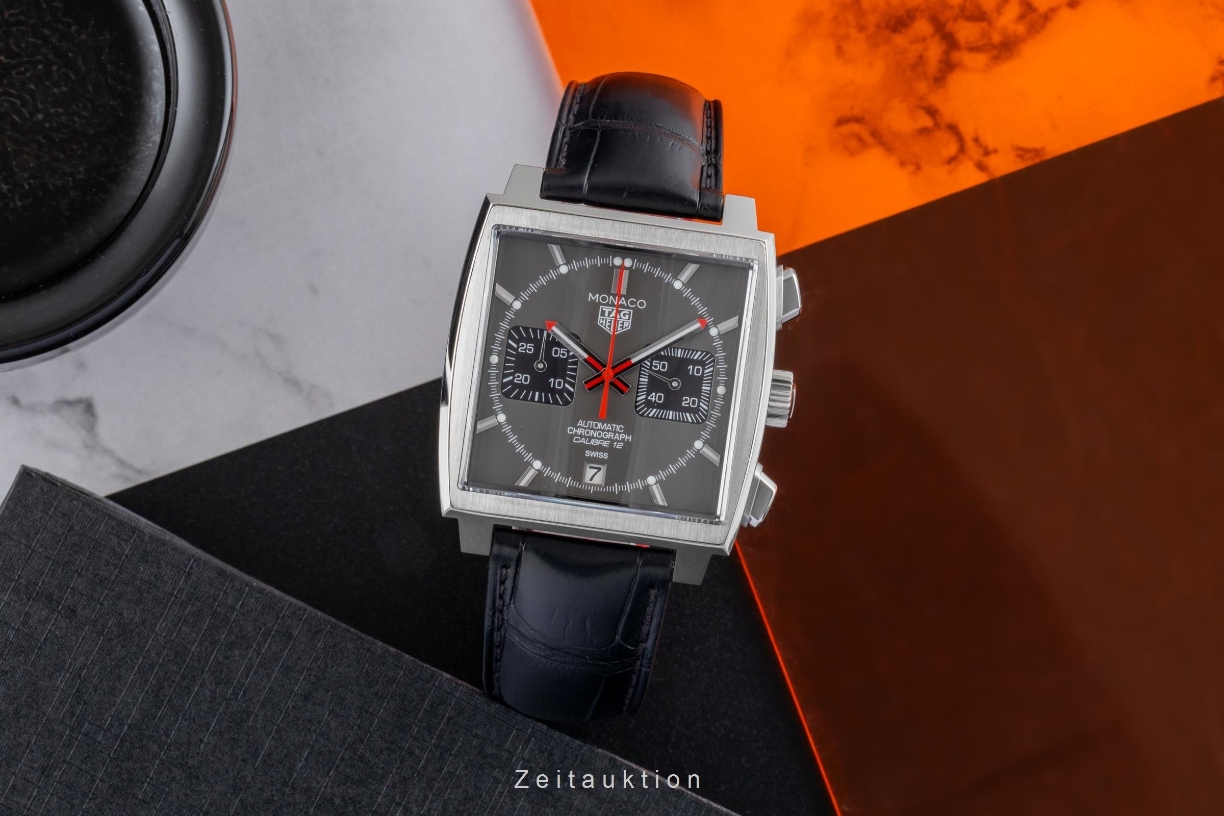 Tag Heuer Monaco chronograph steel automatic men's watch CAW211J.FC6476 LP: 7900EUR Limited  [2600542]
