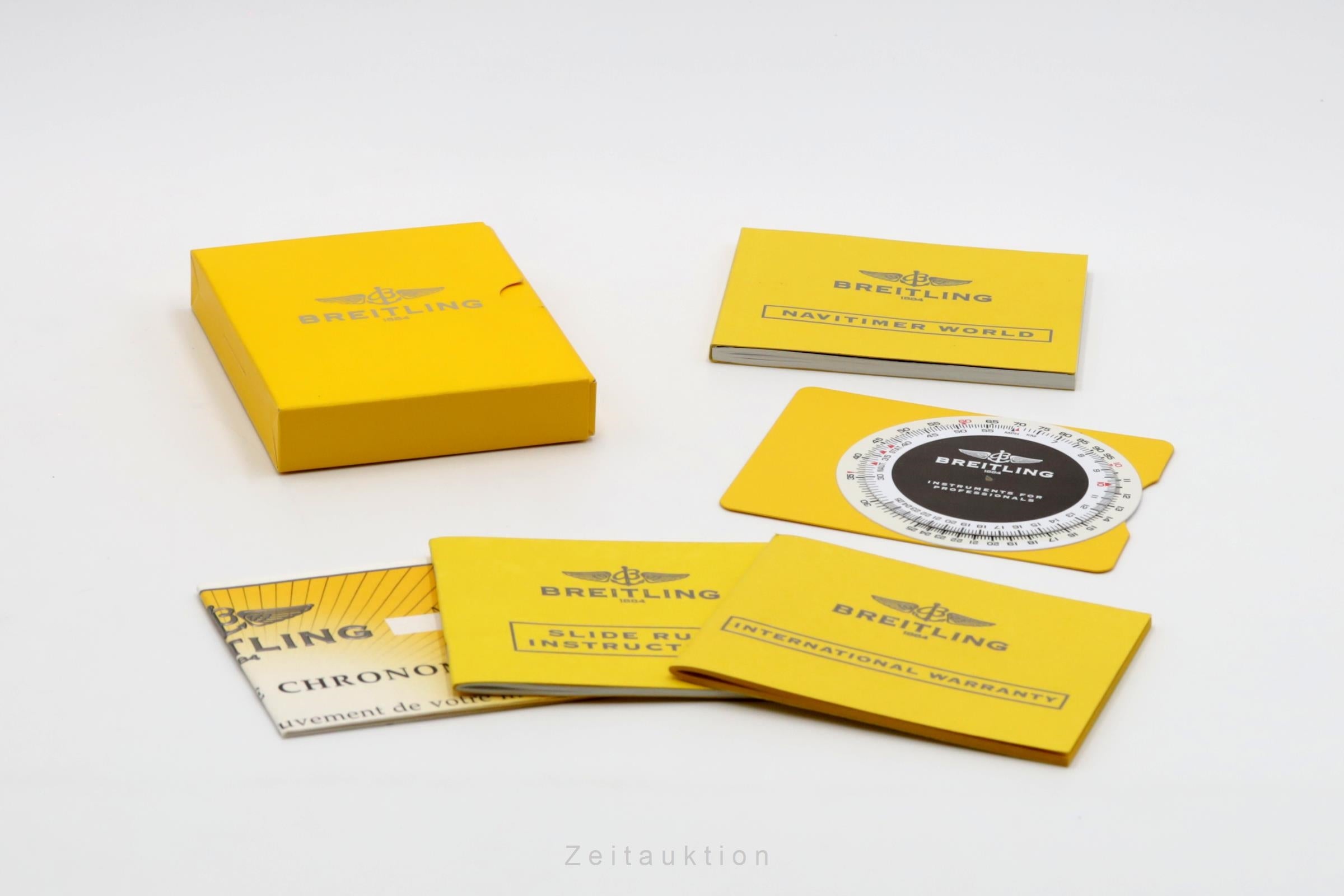 Breitling Navitimer World Chronograph Stahl Automatik Ref. A24322 Papiere 2009 [2600545]