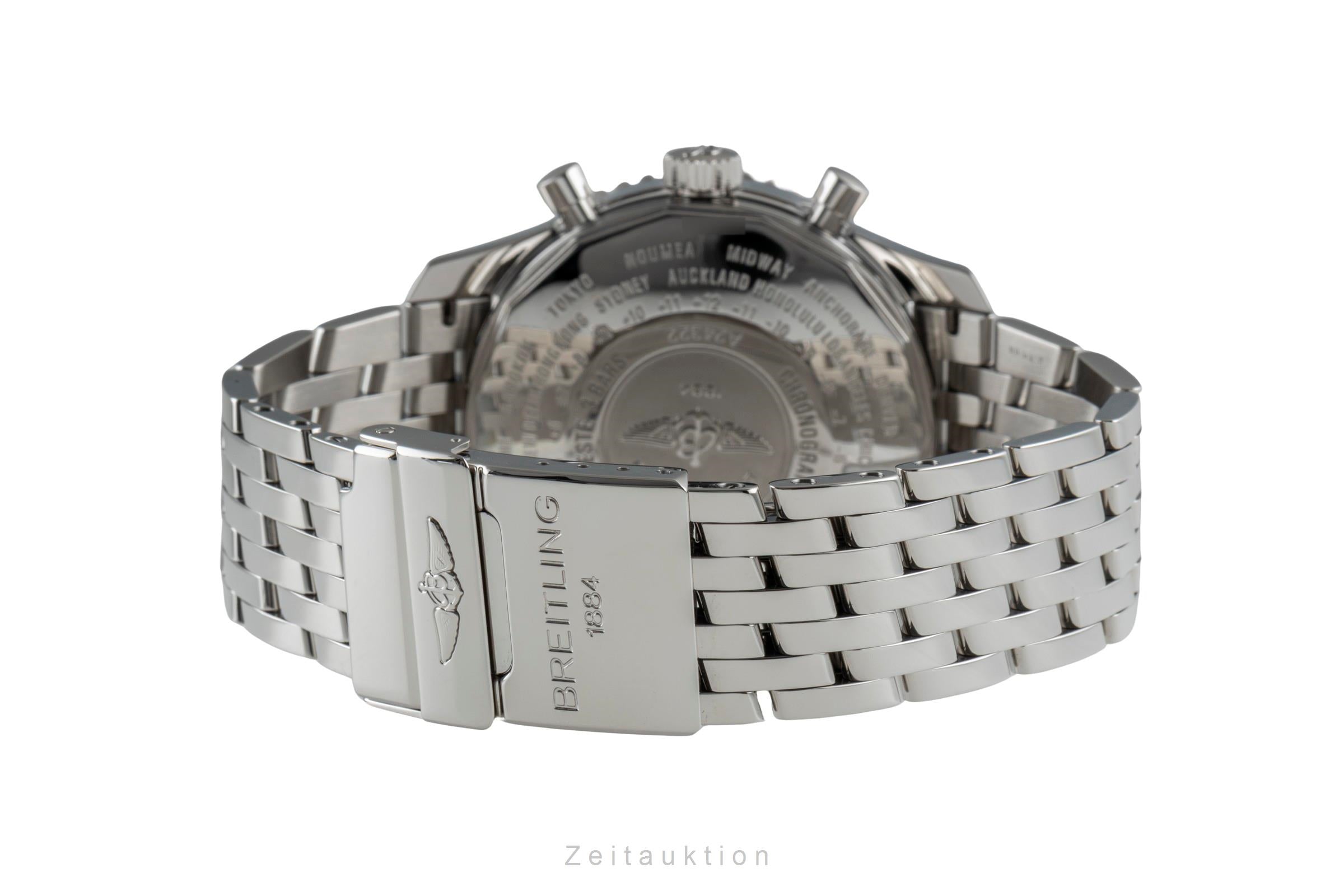 Breitling Navitimer World Chronograph Stahl Automatik Ref. A24322 Papiere 2009 [2600545]