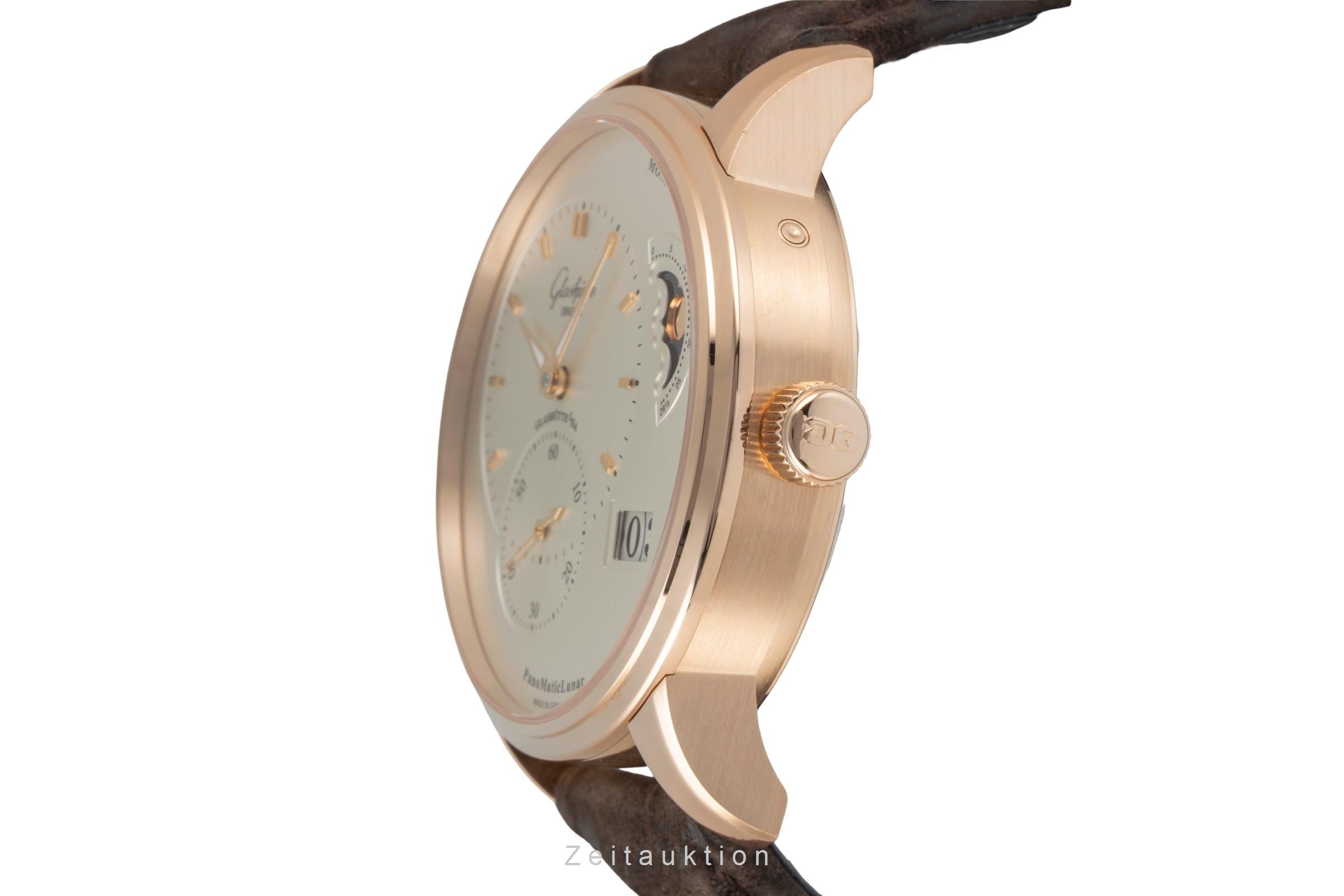 Glashütte PanoMaticLunar 18 ct red gold automatic men's watch 90-02-45-35-04 LP: 21500EUR  [2600547]