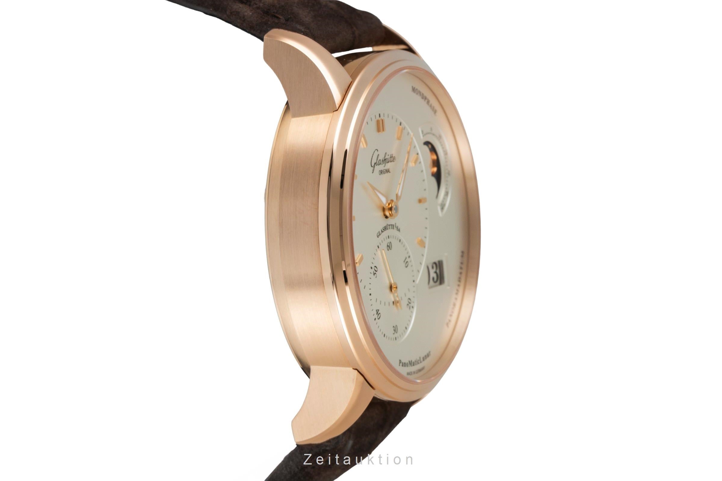 Glashütte PanoMaticLunar 18 ct red gold automatic men's watch 90-02-45-35-04 LP: 21500EUR  [2600547]