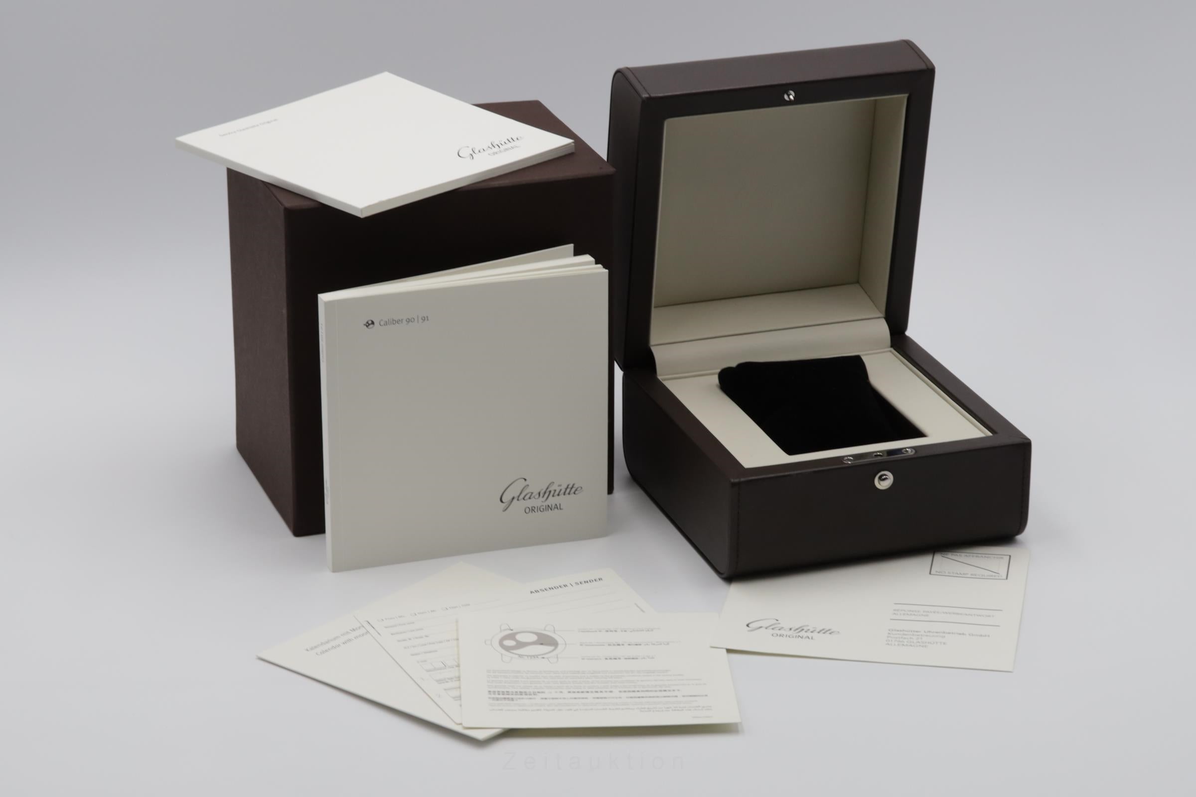 Glashütte PanoMaticLunar 18 ct red gold automatic men's watch 90-02-45-35-04 LP: 21500EUR  [2600547]