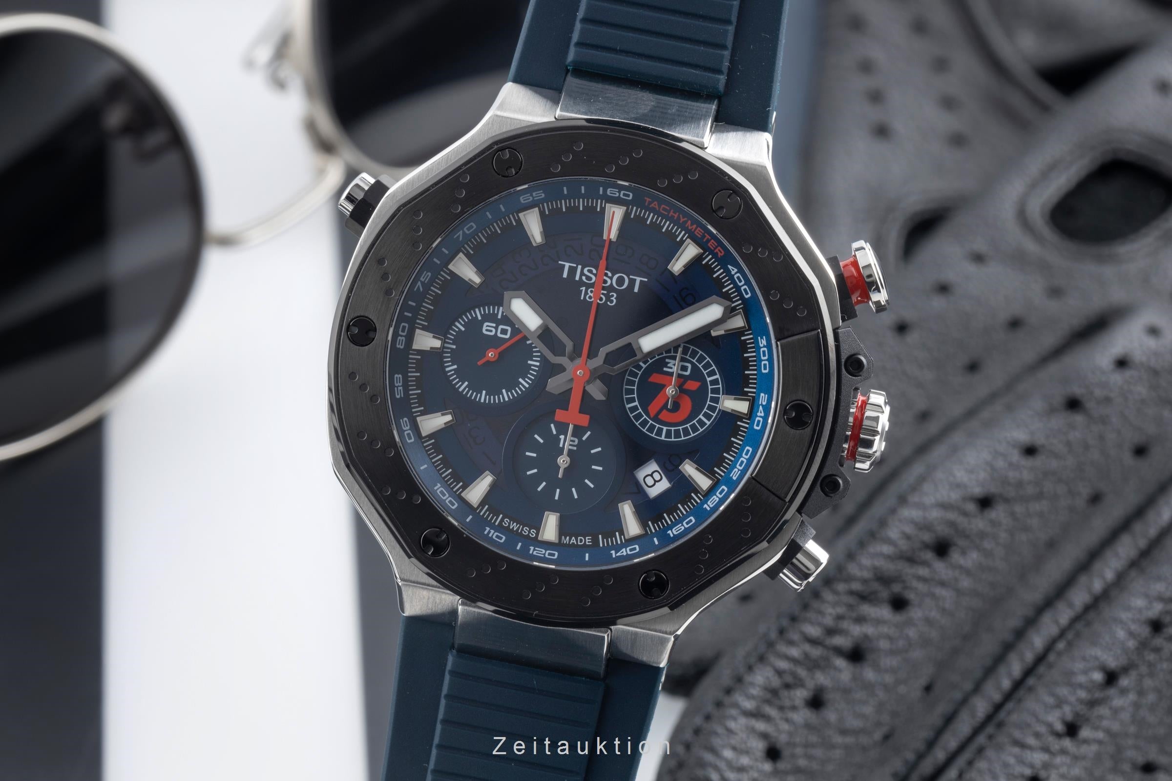 Tissot chronograph steel automatic men's watch T1414272704100 Limited  [2600552]