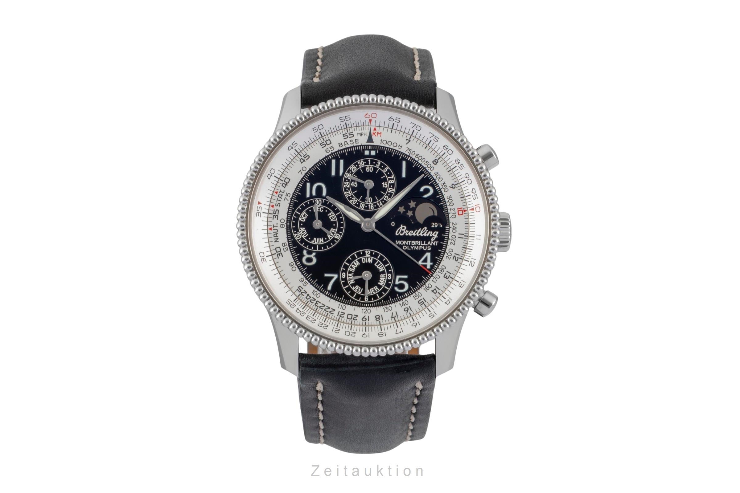 Breitling Montbrillant chronograph steel automatic men's watch A19350  [2600553]