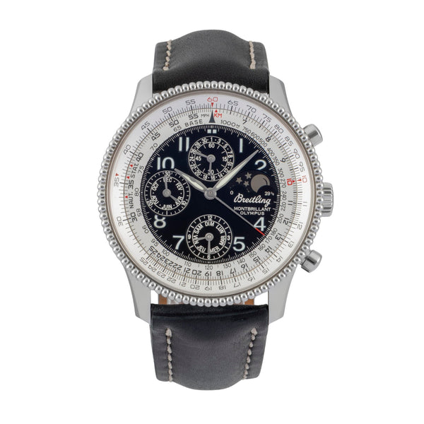 Breitling Montbrillant chronograph steel automatic men's watch A19350  [2600553]