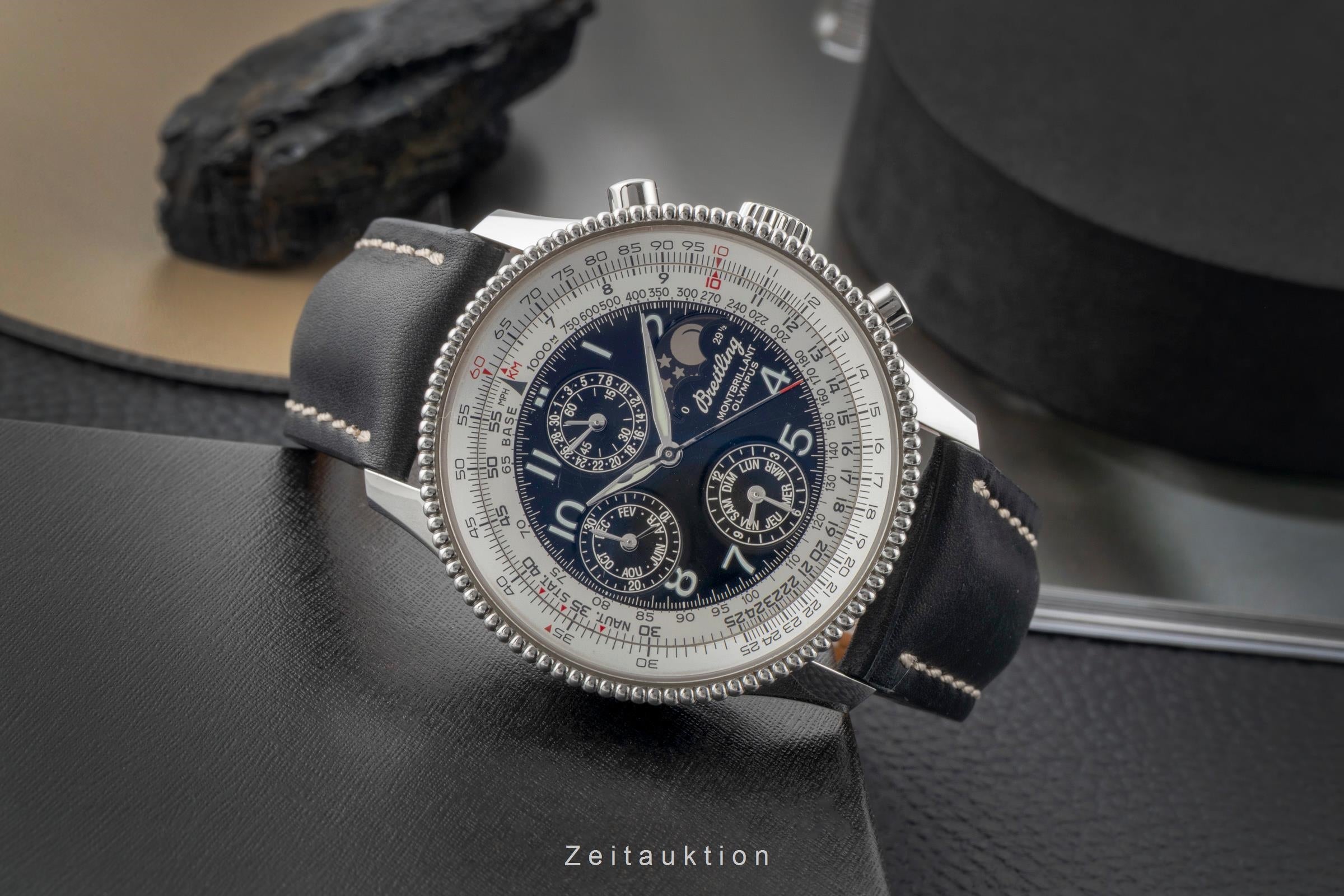 Breitling Montbrillant chronograph steel automatic men's watch A19350  [2600553]