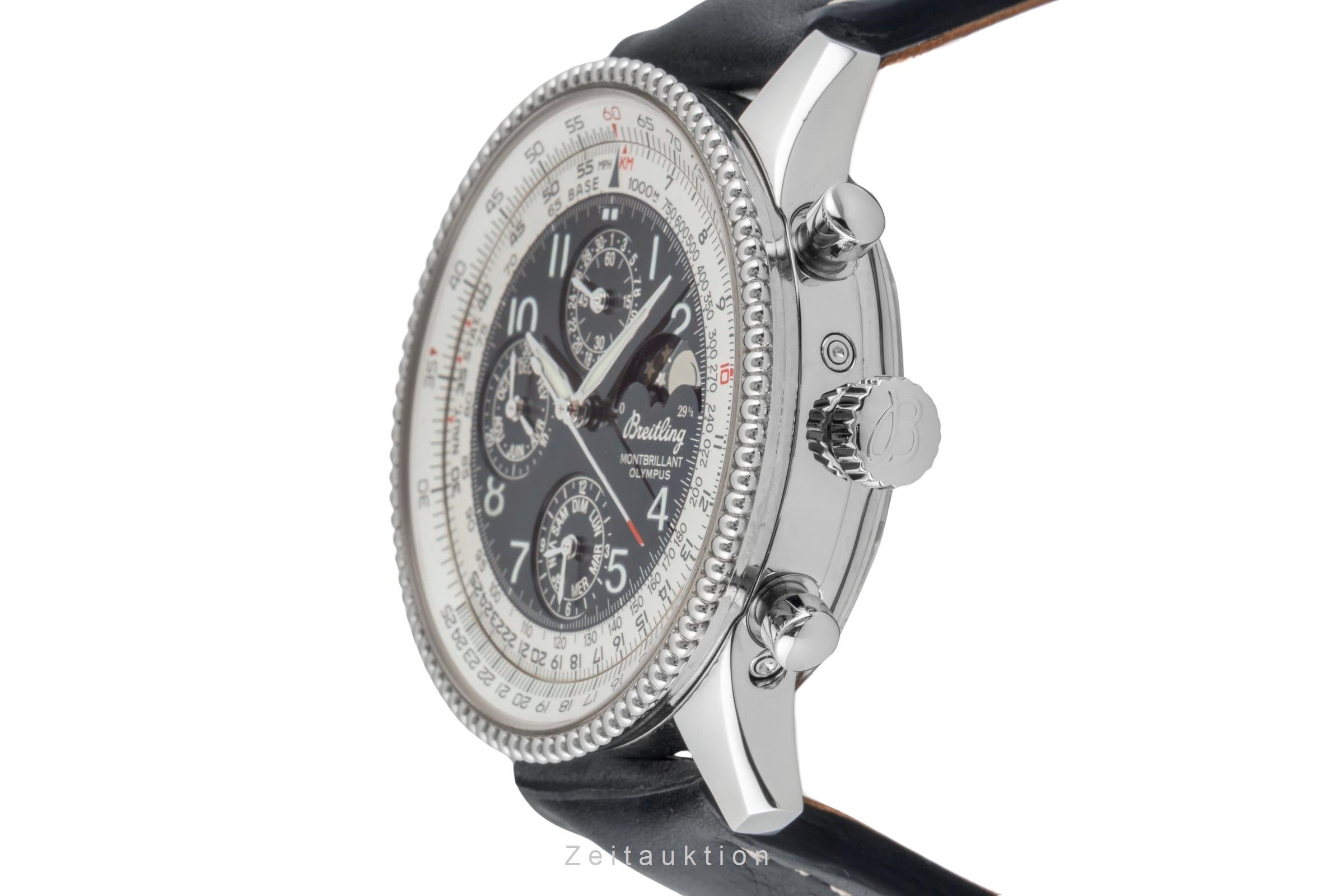 Breitling Montbrillant chronograph steel automatic men's watch A19350  [2600553]