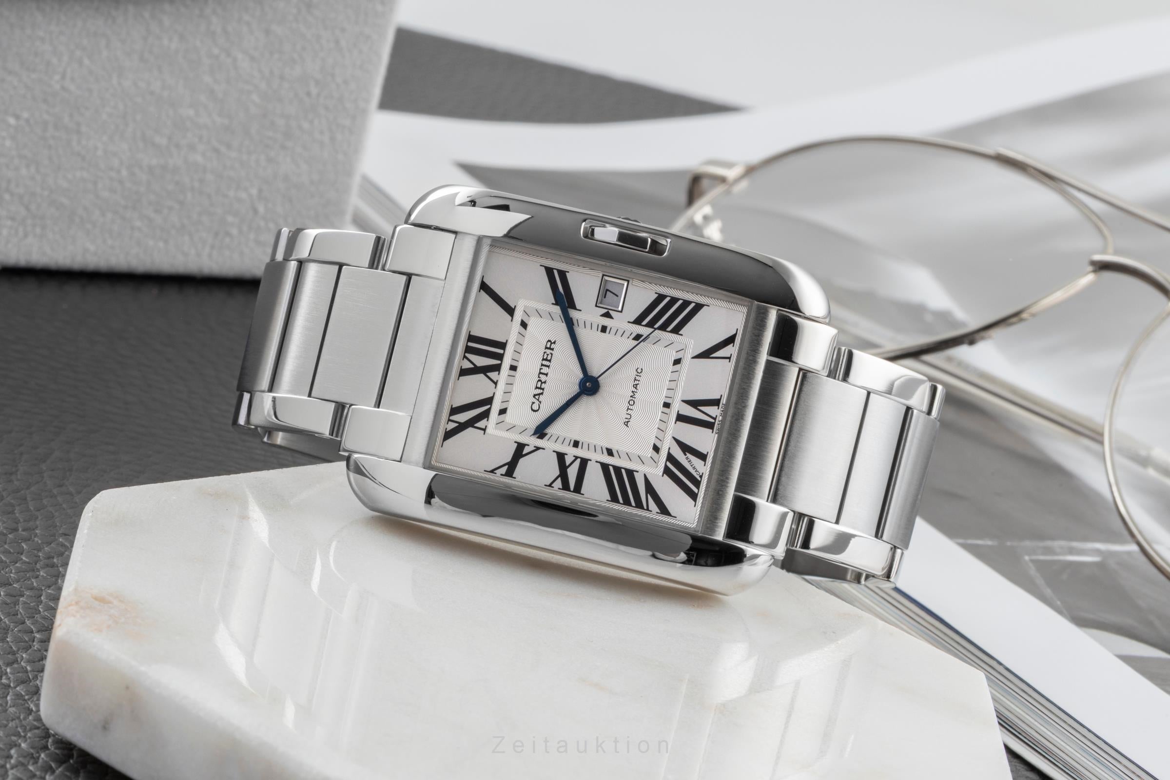 Cartier Tank steel automatic men's watch W5310008  [2600554]