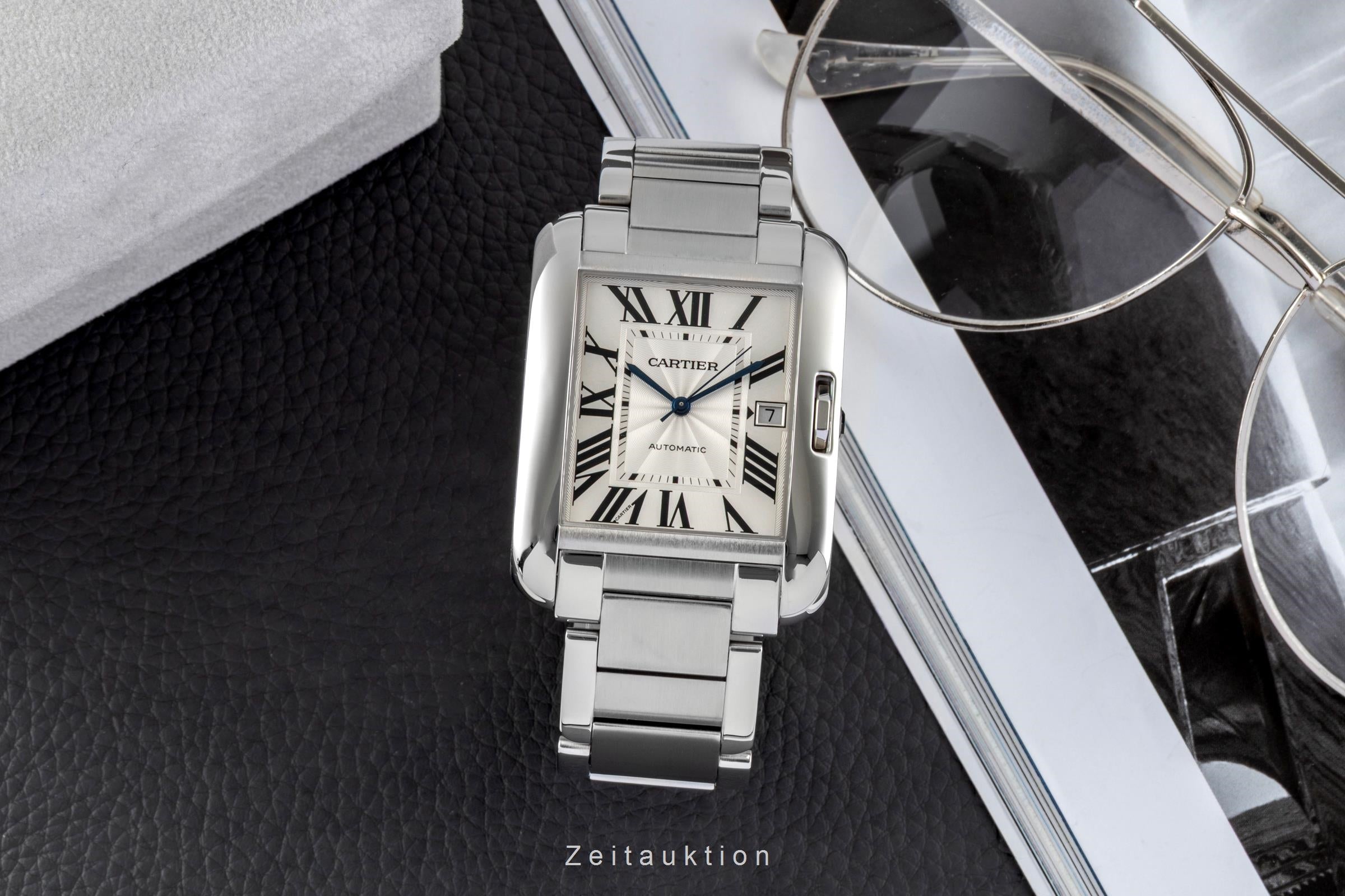 Cartier Tank steel automatic men's watch W5310008  [2600554]
