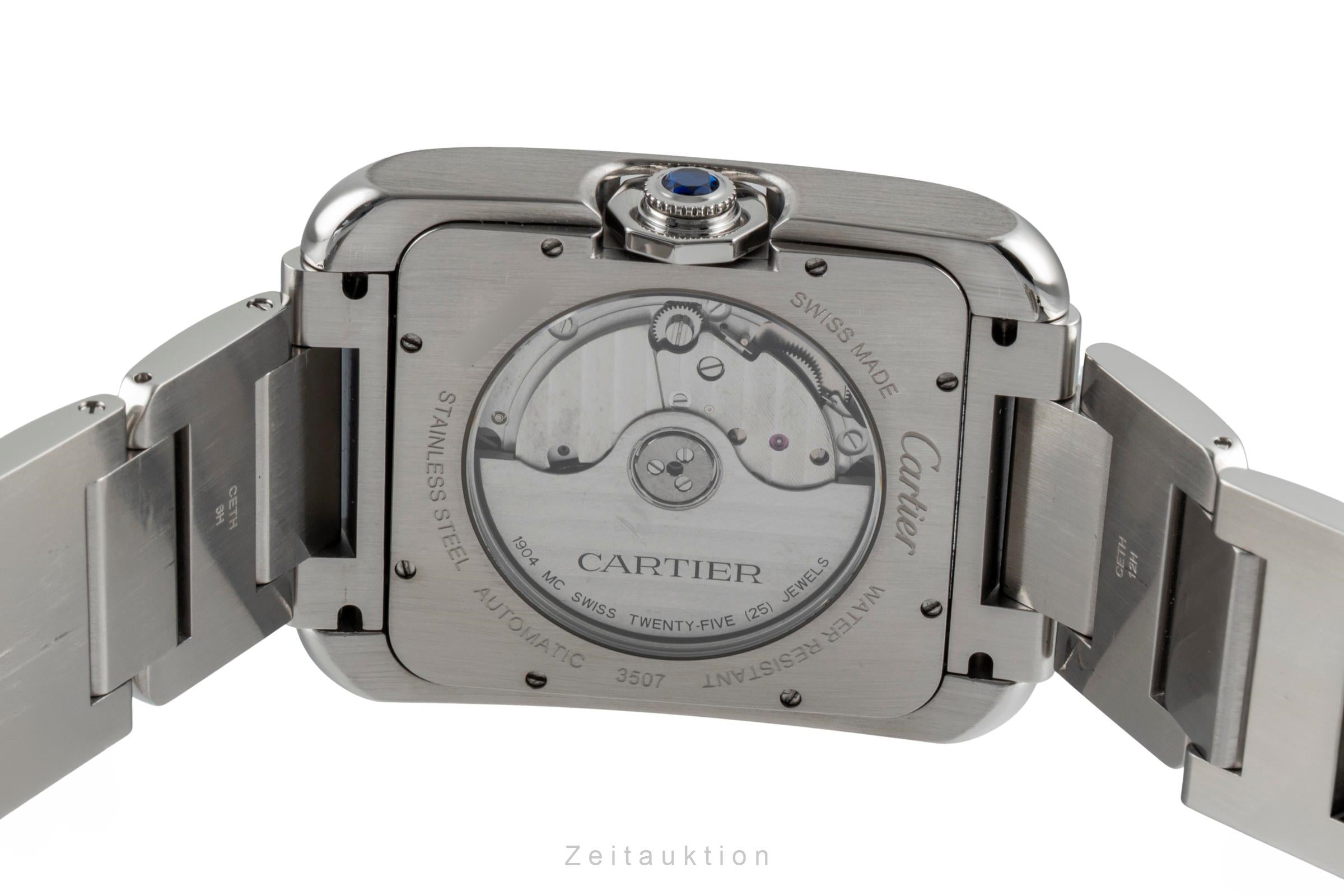 Cartier Tank steel automatic men's watch W5310008  [2600554]