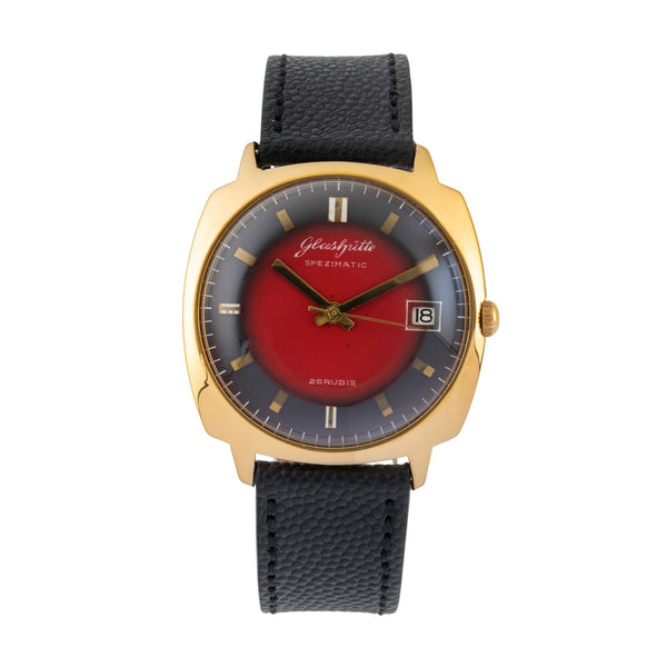 Glashütte Spezimatic Messing vergoldet Automatik Herrenuhr Vintage Klassiker [2600555]