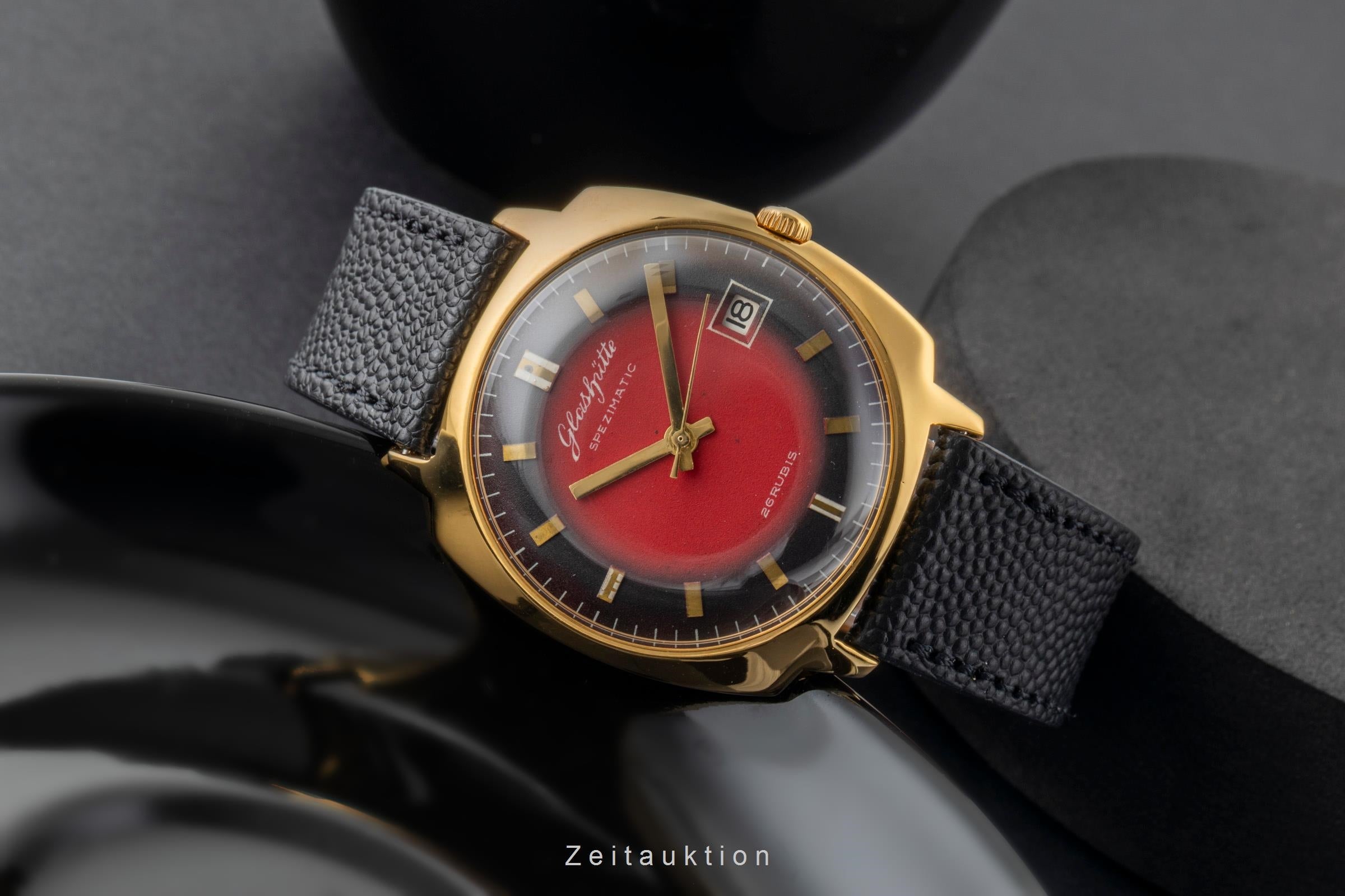 Glashütte Spezimatic Messing vergoldet Automatik Herrenuhr Vintage Klassiker [2600555]