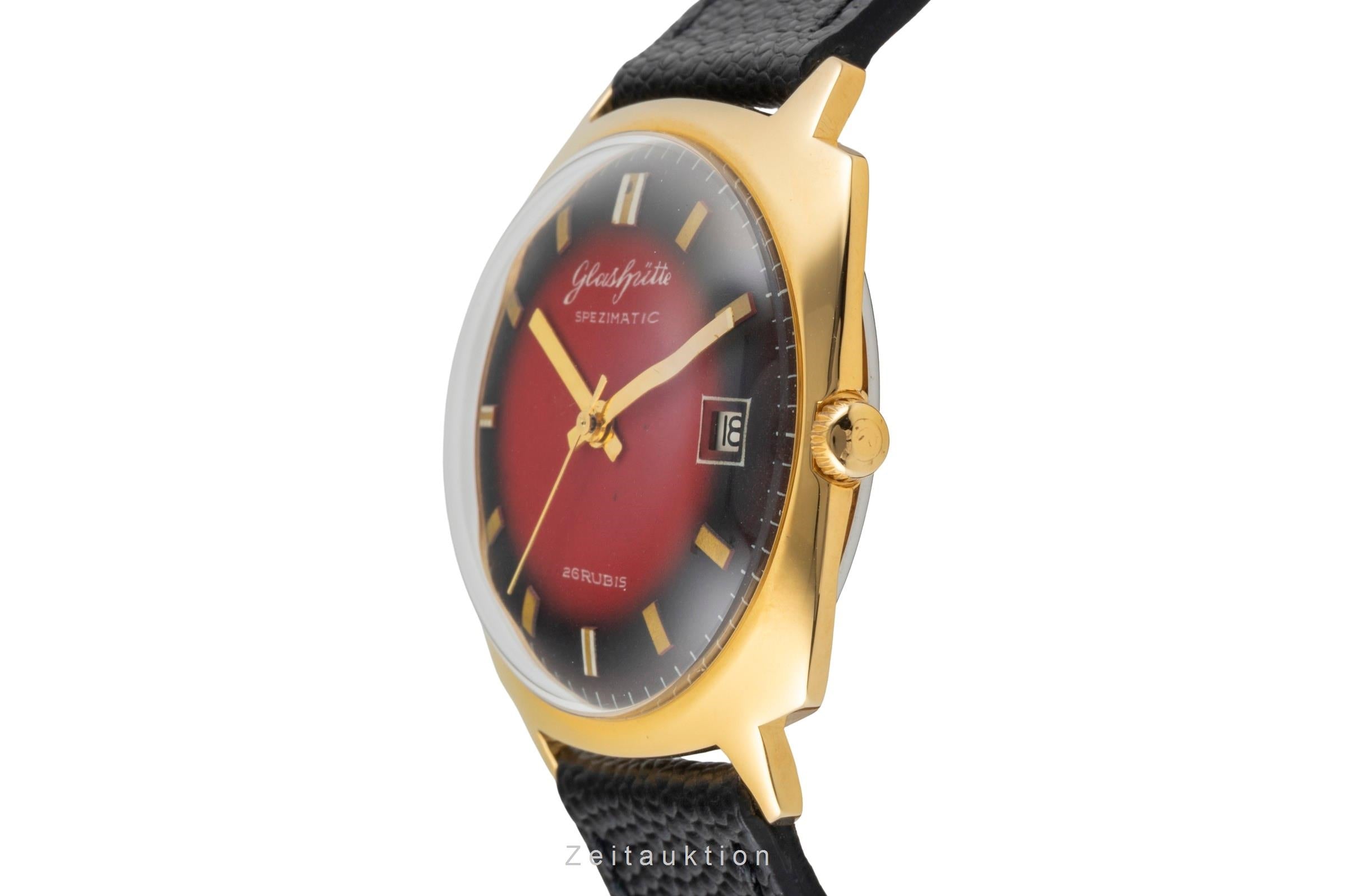Glashütte Spezimatic Messing vergoldet Automatik Herrenuhr Vintage Klassiker [2600555]